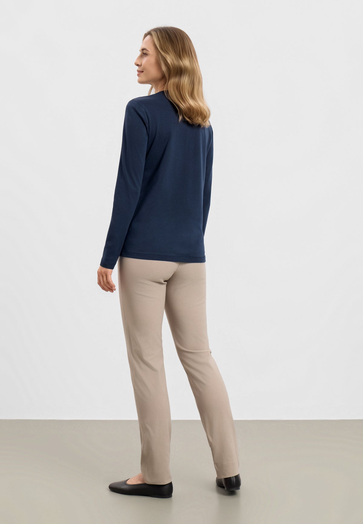 LAURIE Amanda T-Shirt LS Shirts Marine