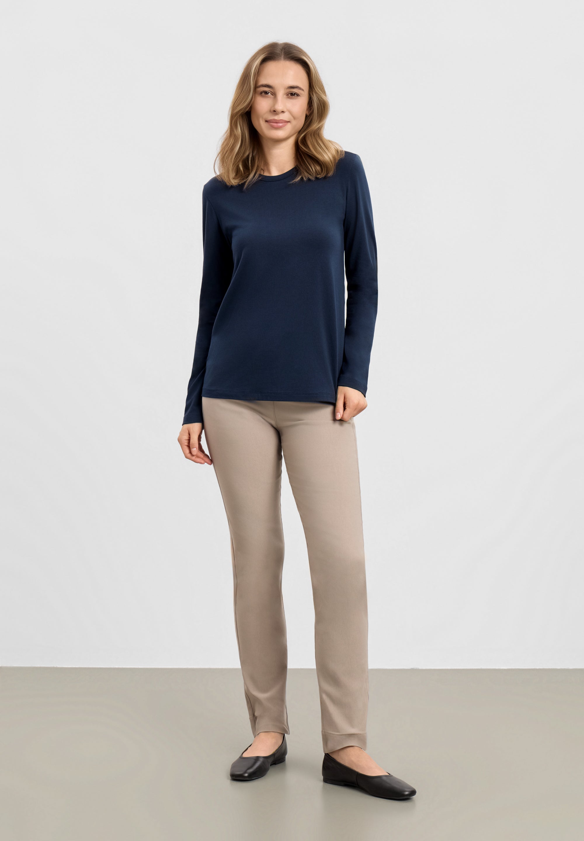 LAURIE Amanda T-Shirt LS Shirts Marine