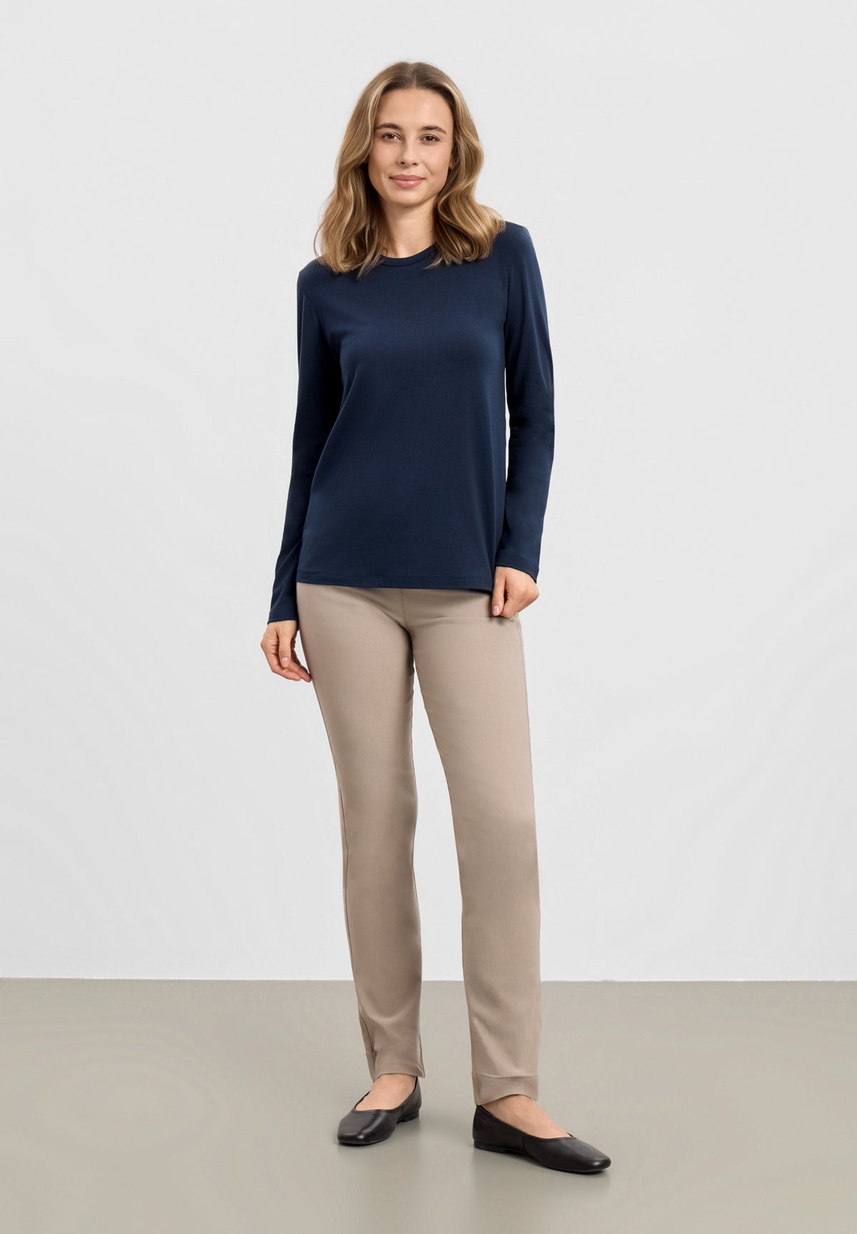 LAURIE Amanda T-Shirt LS Shirts Marine