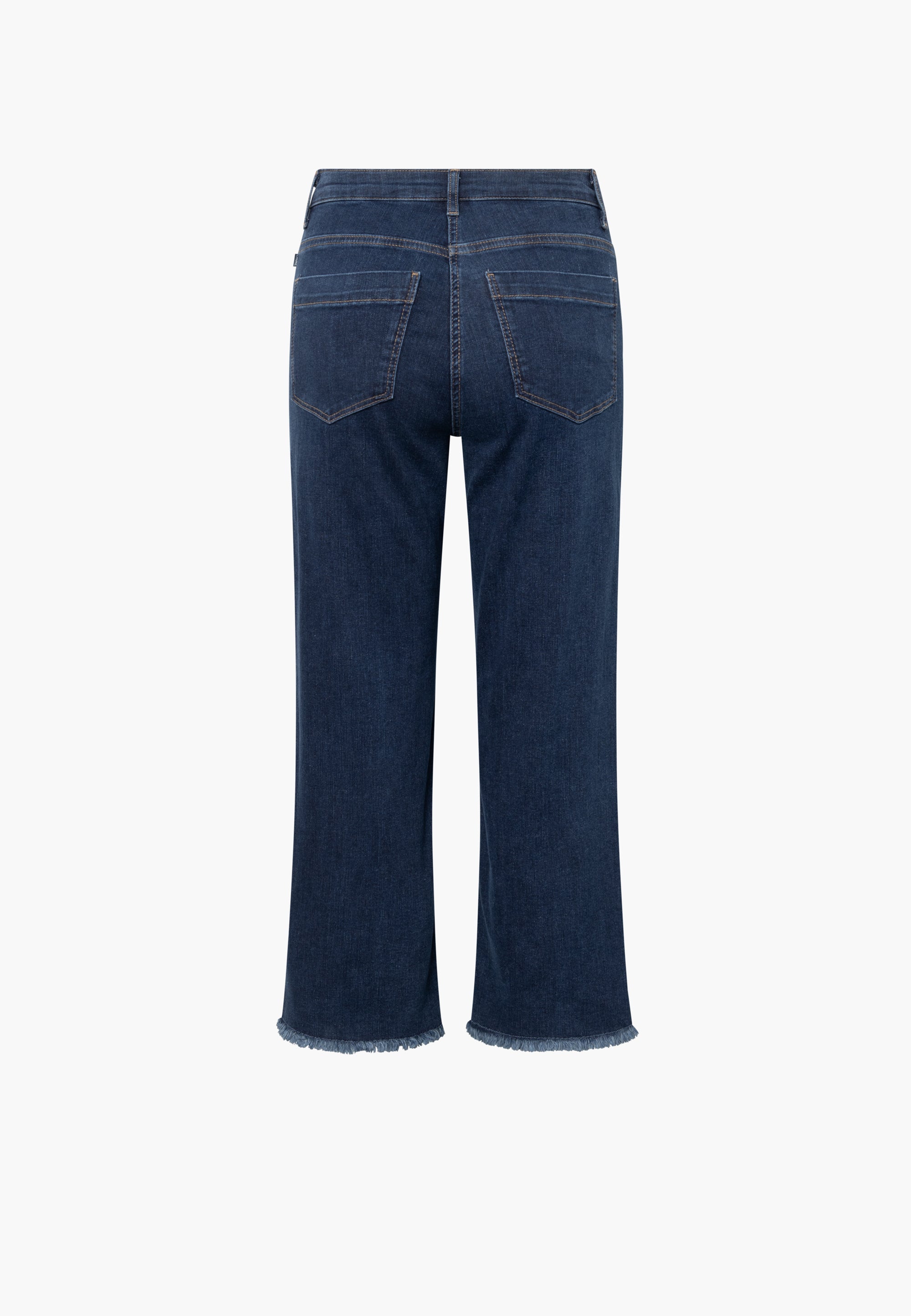 LAURIE Amelia Raw Straight Cropped Straight Dunkelblauer denim