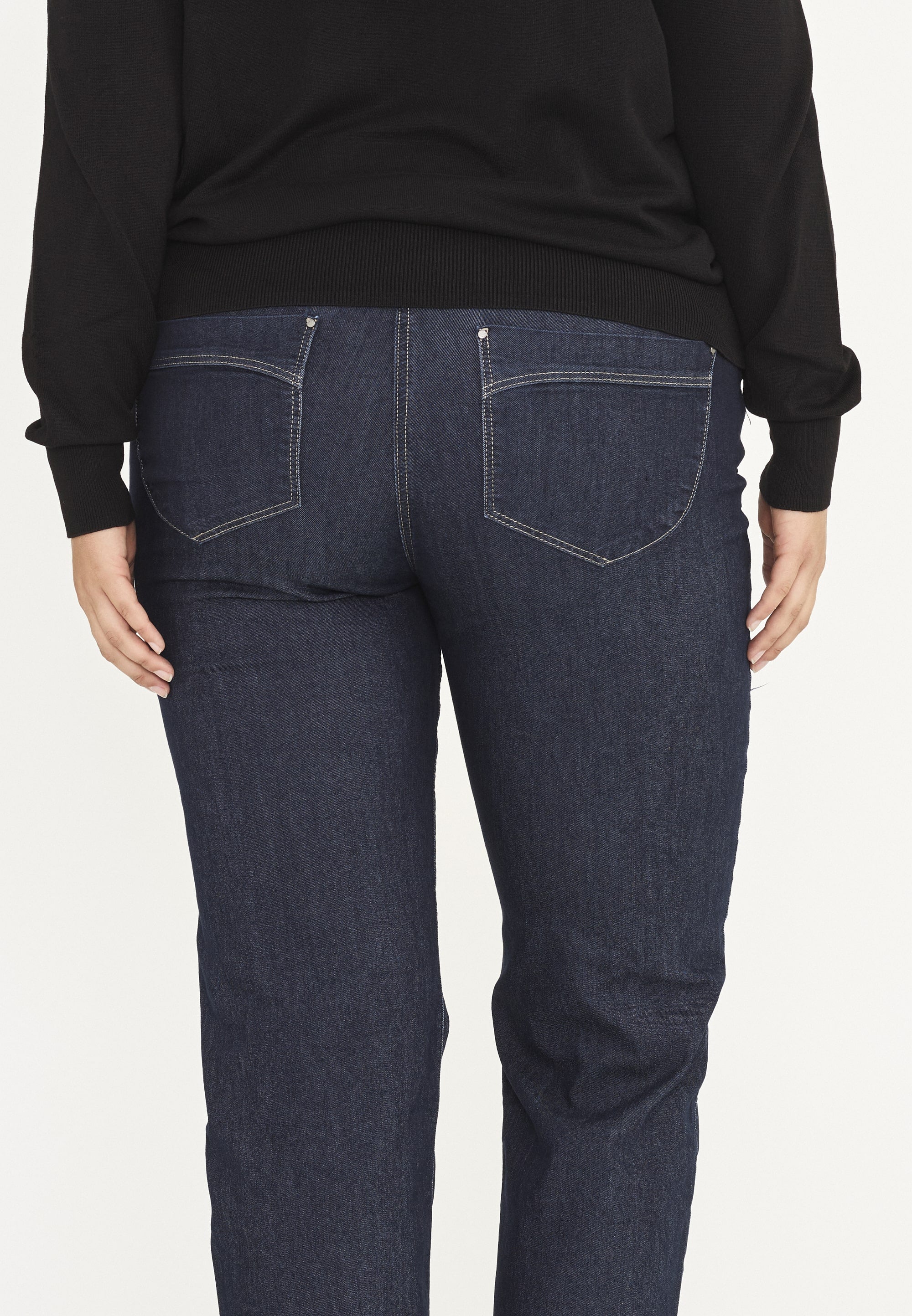 LAURIE Amelia Straight - Medium Length Straight 49501 Dark Blue Denim