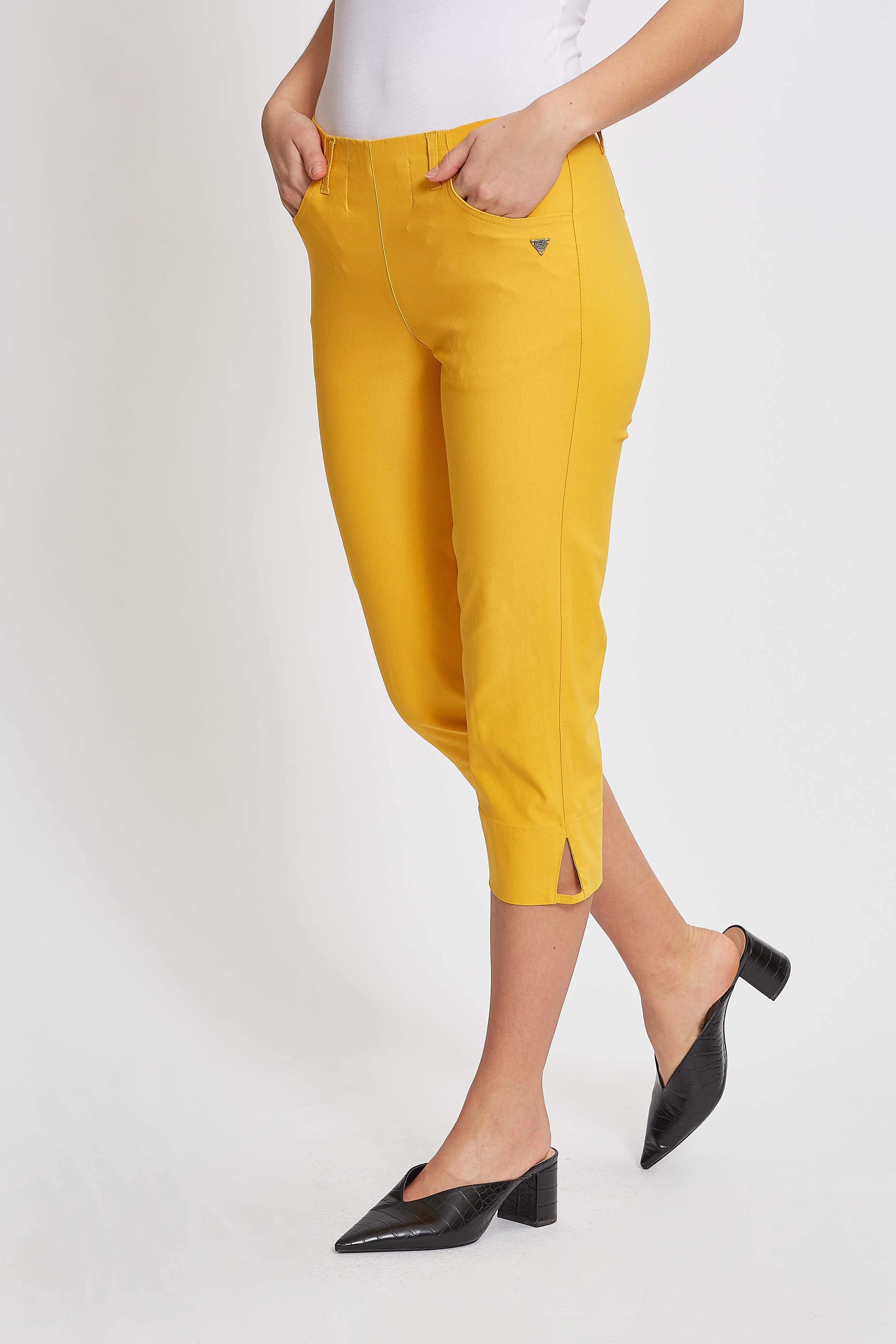 LAURIE Anabelle Regular Capri Medium Length Regular Sanftes gelb