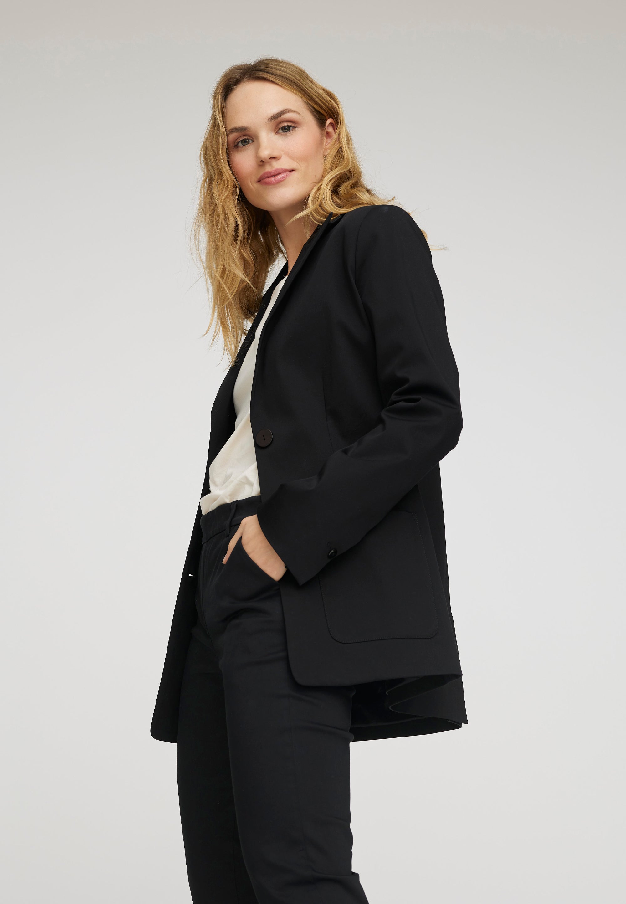 LAURIE Britt Blazer 76cm Jackets Schwarz