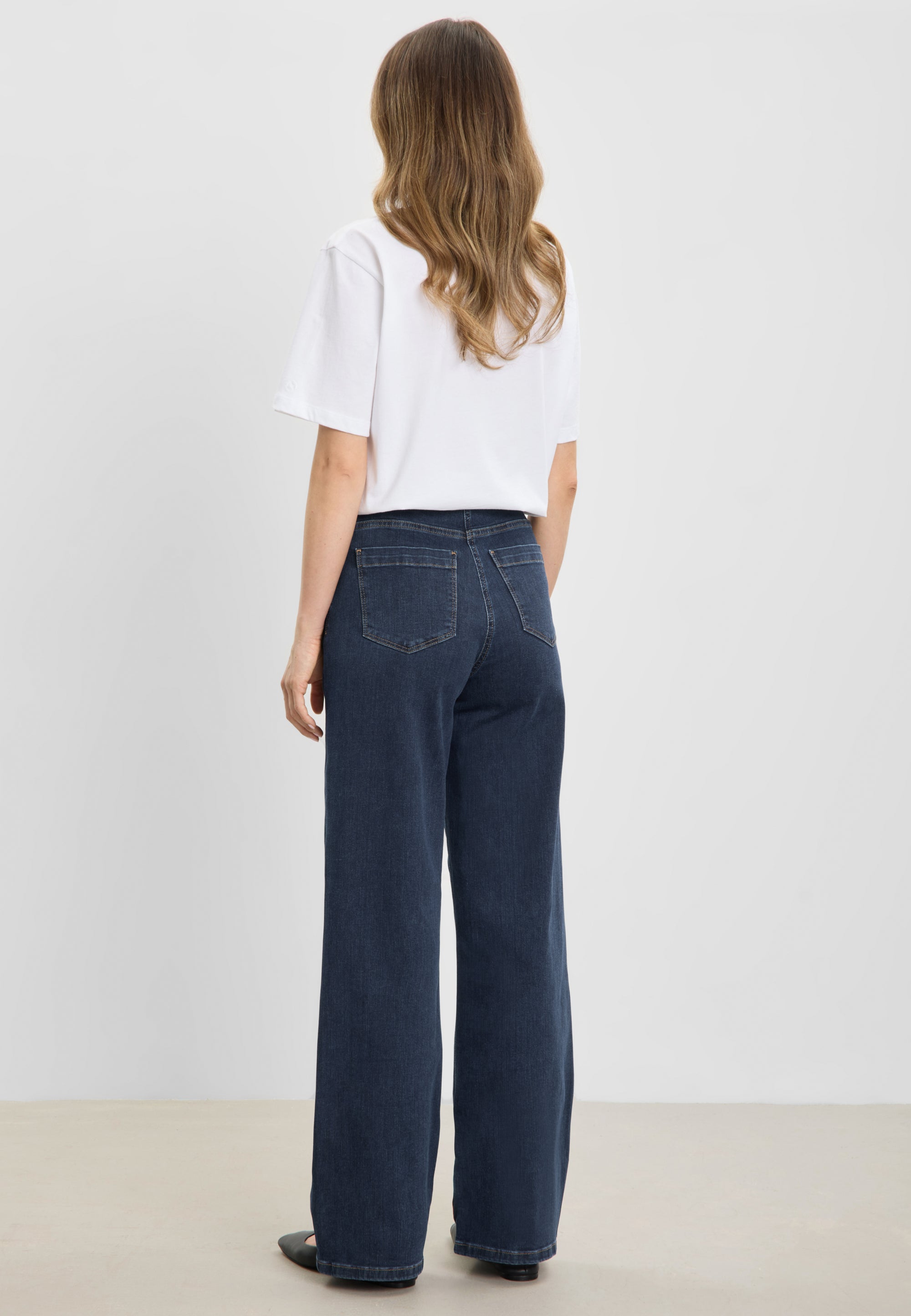LAURIE Carol Loose - Medium Length Loose Dunkelblauer denim