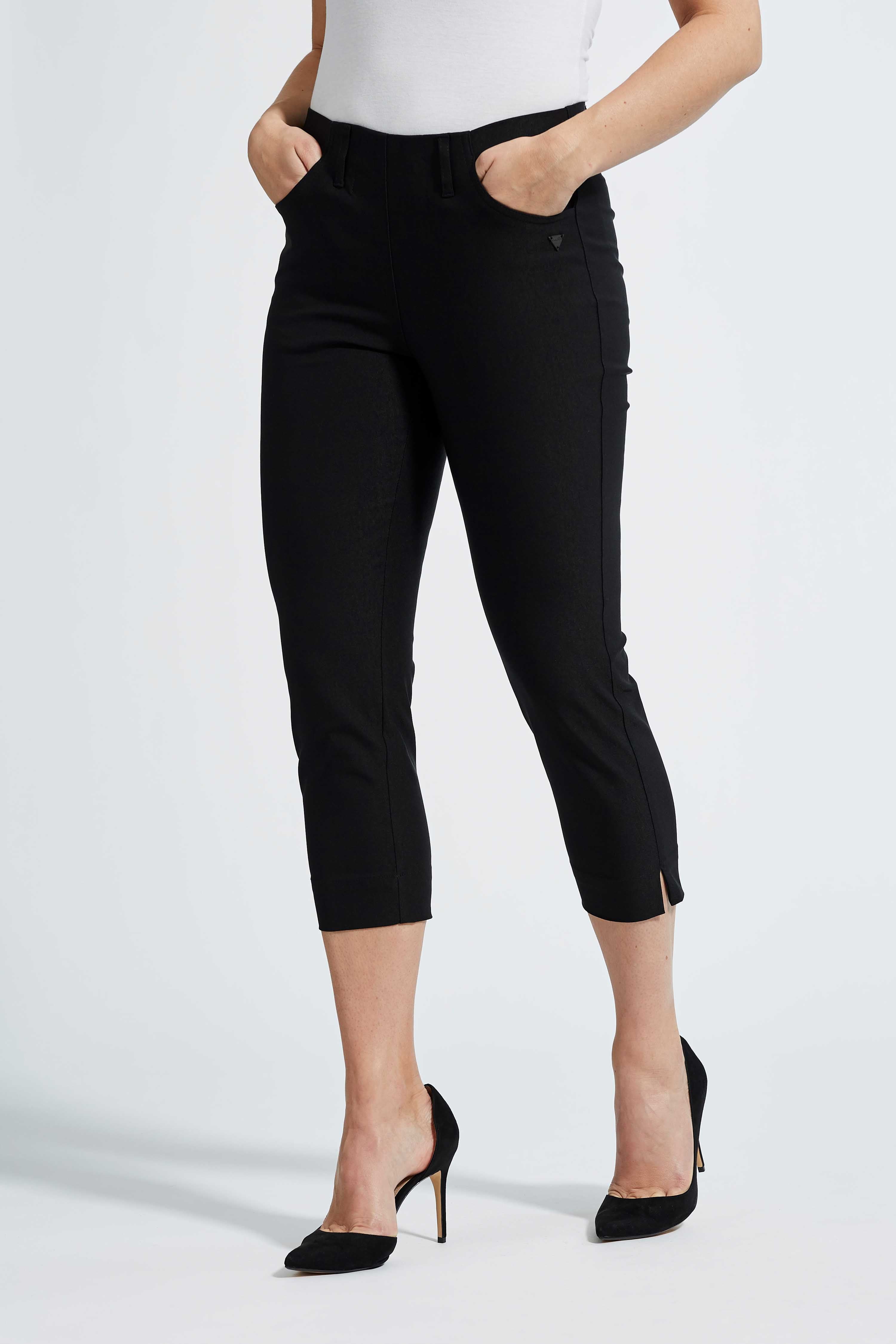LAURIE Caroline Regular Capri Long Length Regular Schwarz