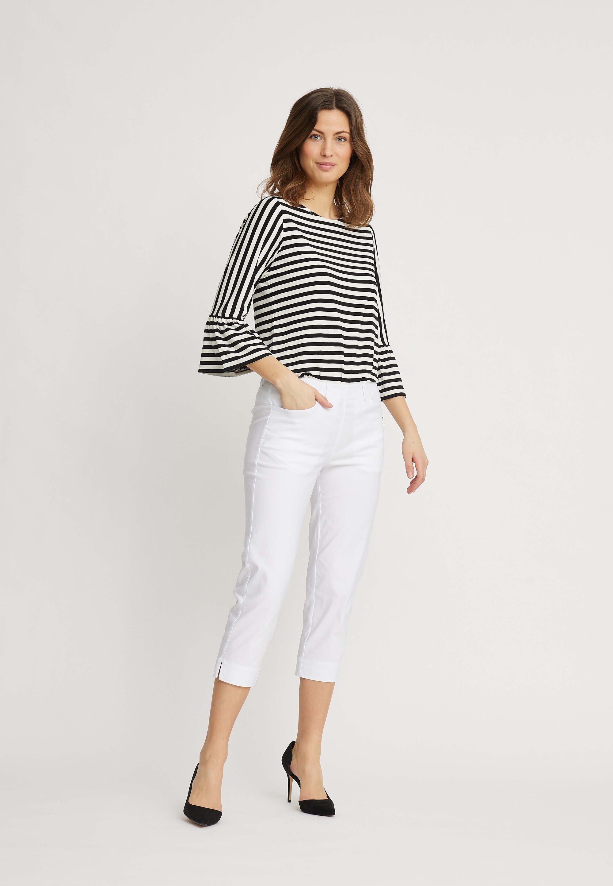 LAURIE Caroline Regular Capri Long Length Regular Weiss