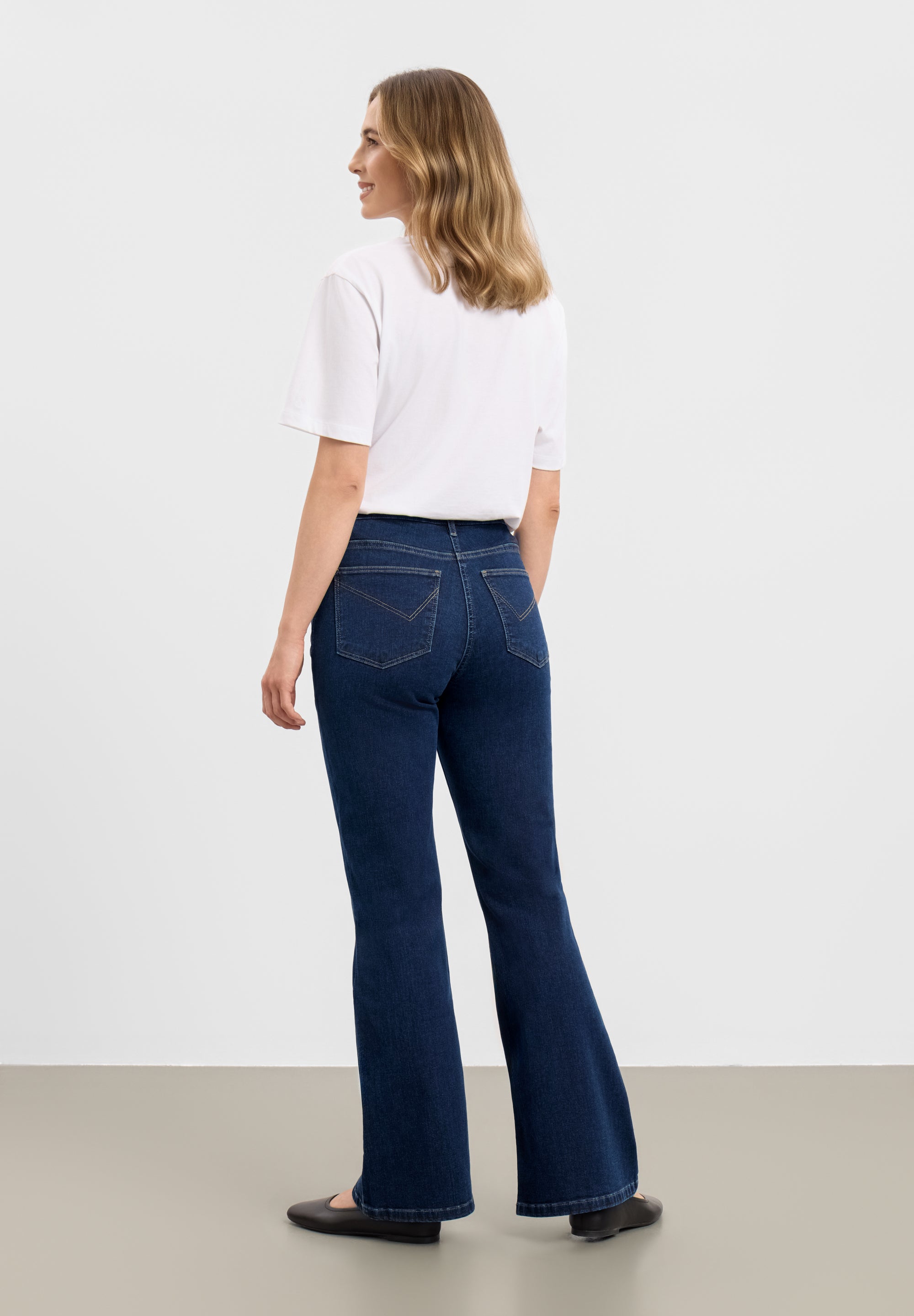 LAURIE Charlotte Flare Regular - Medium Length Regular Dunkelblauer denim