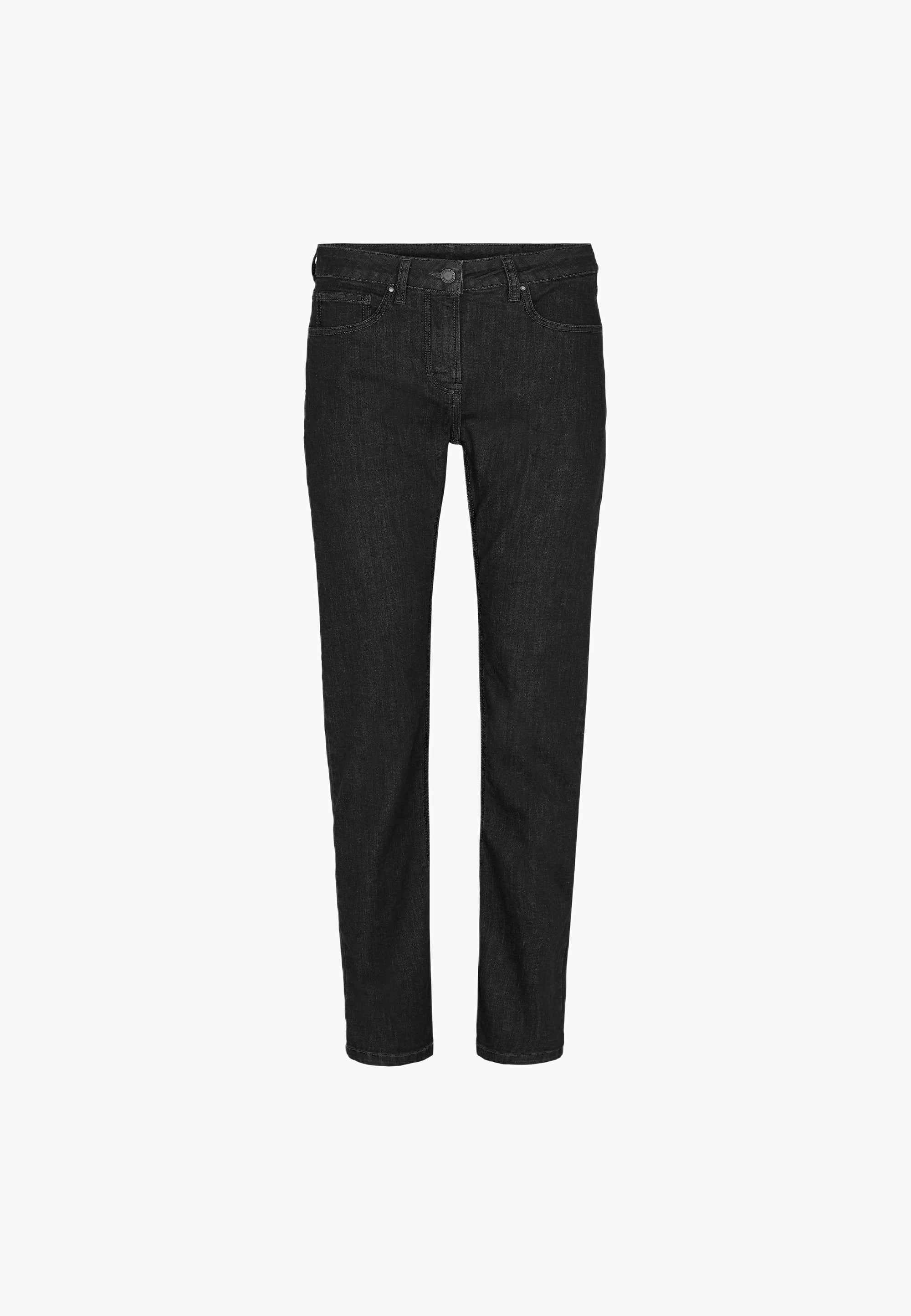 LAURIE Charlotte Regular - Medium Length - Ecolabel Regular Gewaschener schwarzer denim