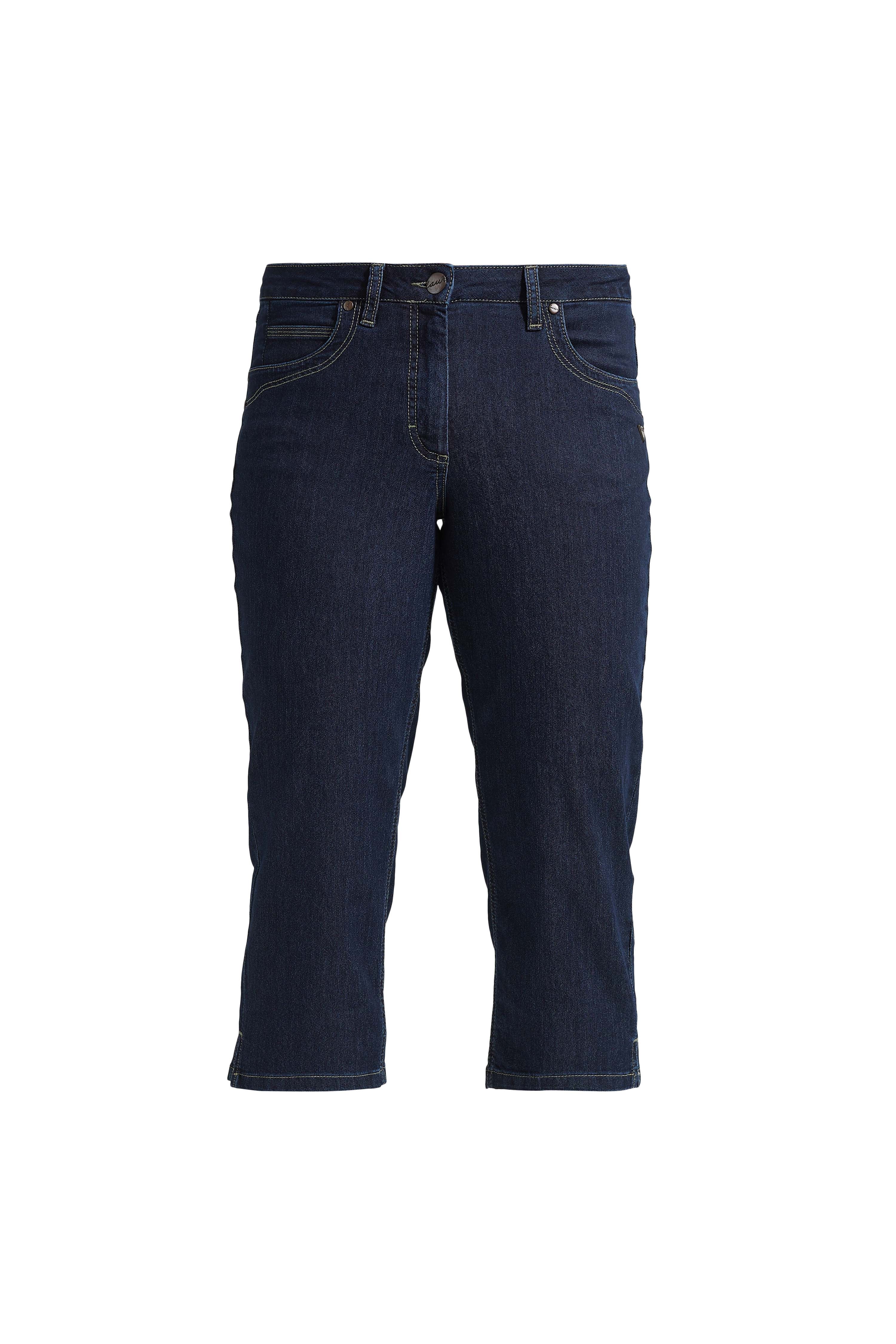 LAURIE Charlotte Regular Capri Medium Length Regular Dunkelblauer denim