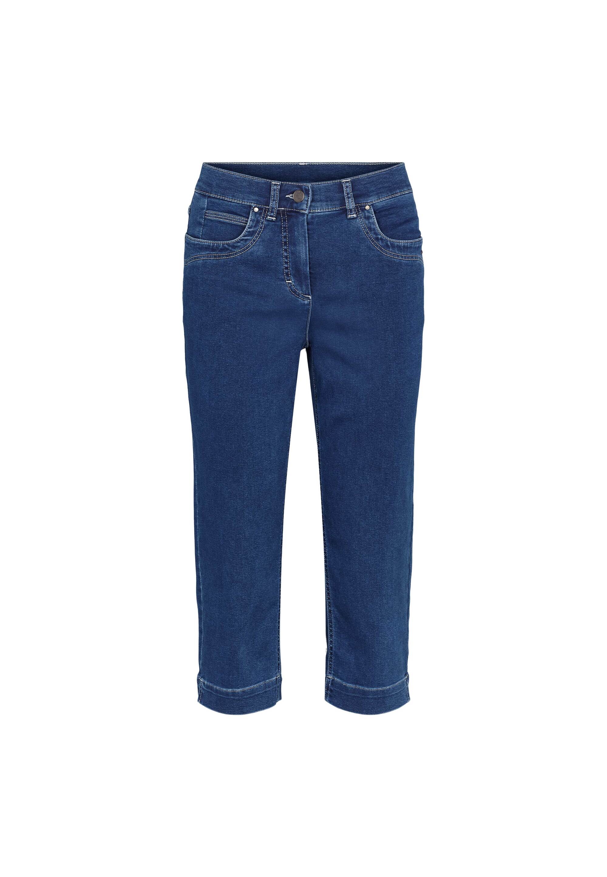 LAURIE Charlotte Regular Capri Medium Length Regular Mittelblauer denim