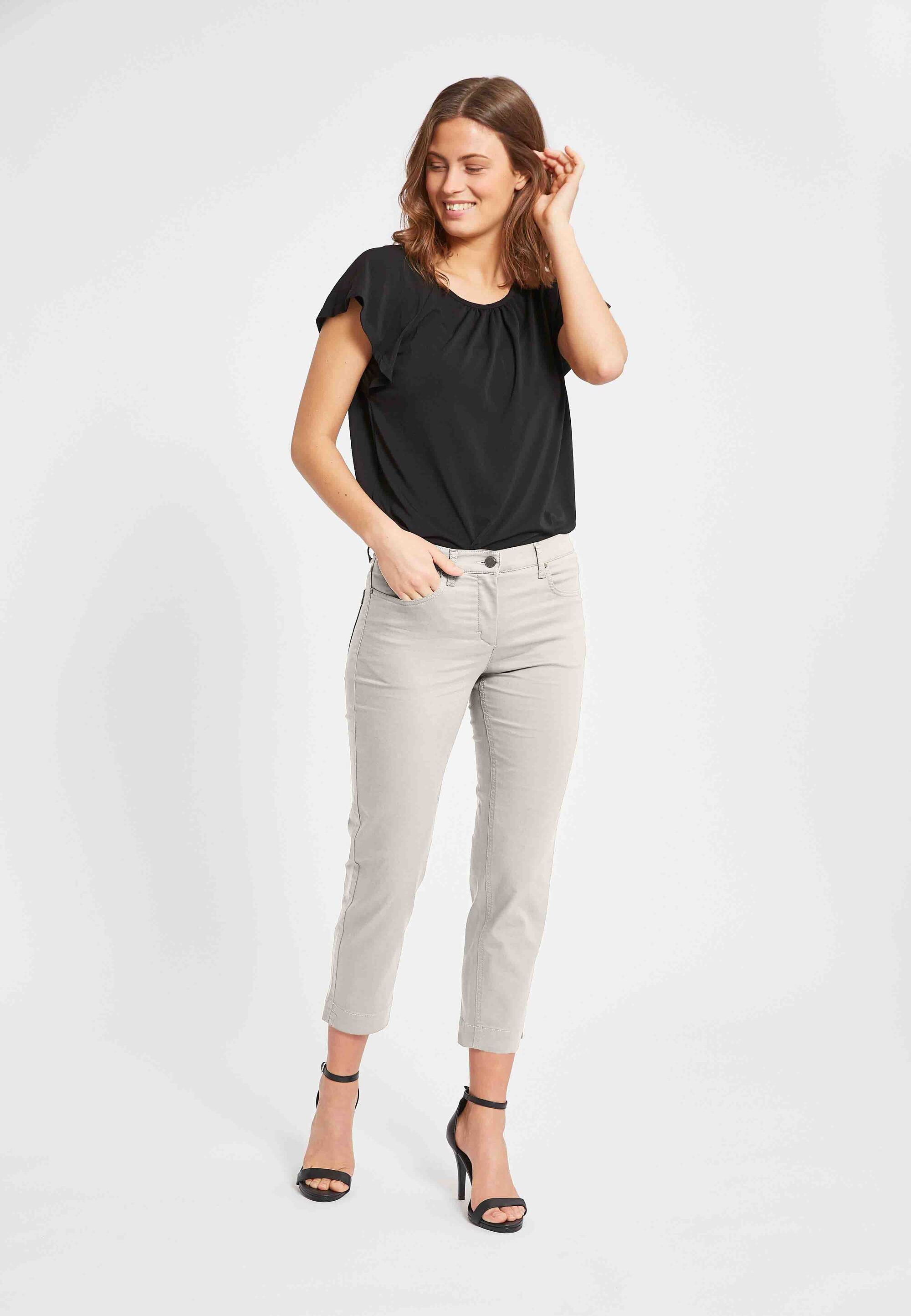 LAURIE Charlotte Regular Crop Regular Grau sand