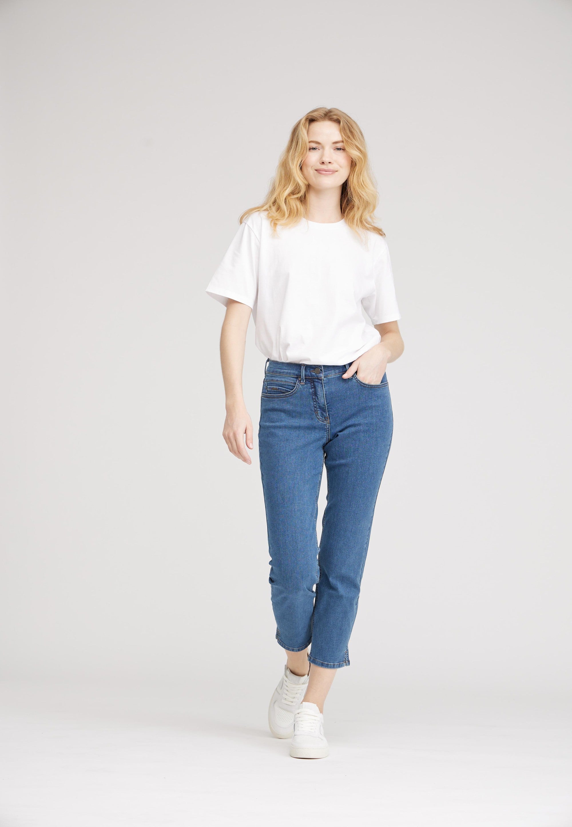 LAURIE Christie Regular Crop Regular Blau Denim