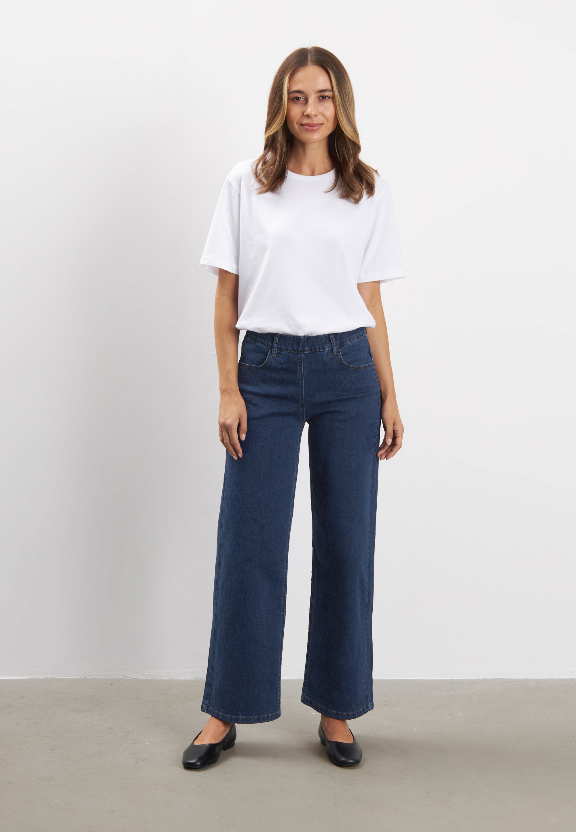 LAURIE Donna Loose - Short Length Loose Dunkelblauer denim