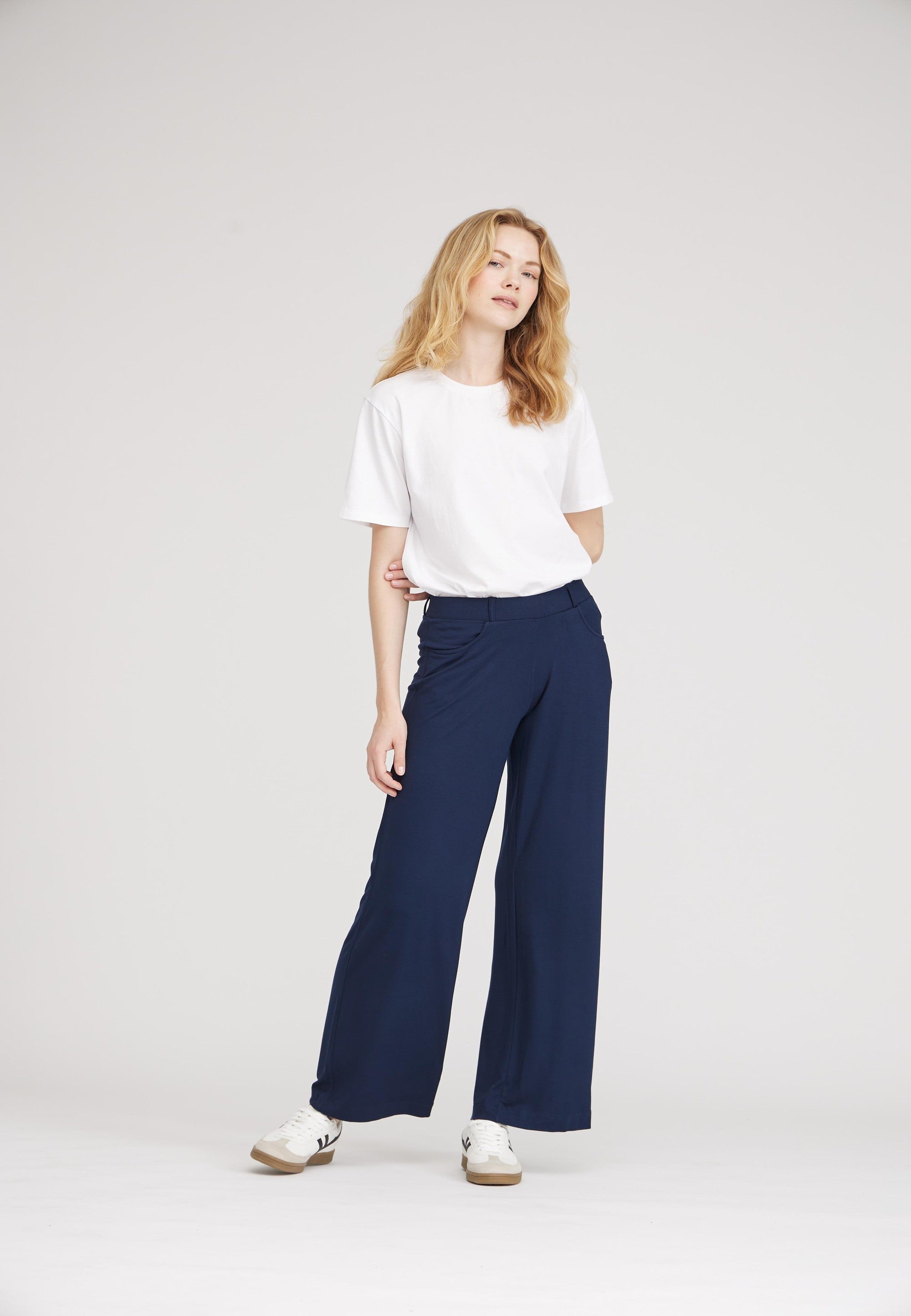 LAURIE Donna Loose Jersey - Short Length Loose 49104 Navy