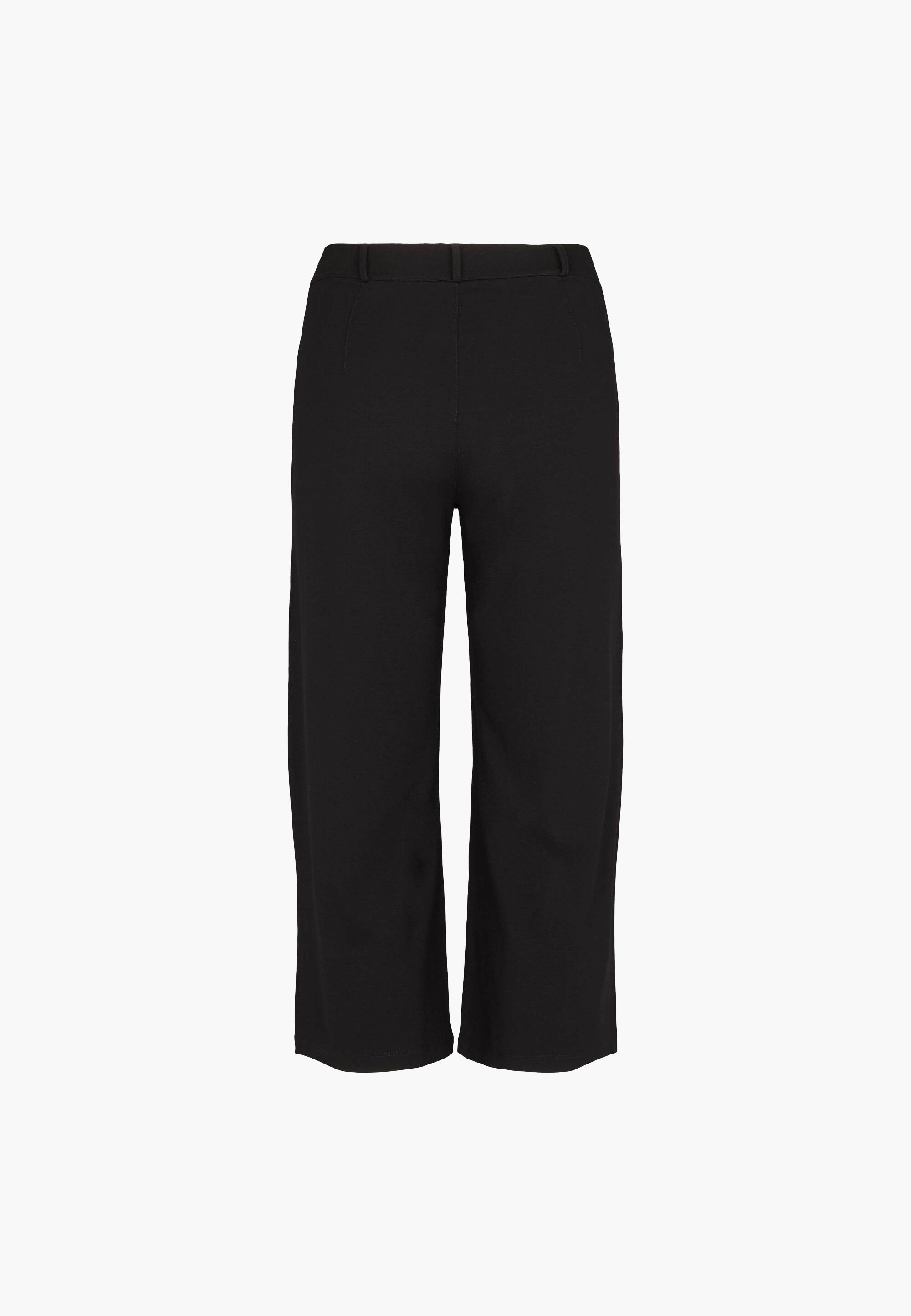 LAURIE Donna Loose Jersey Crop Loose Schwarz