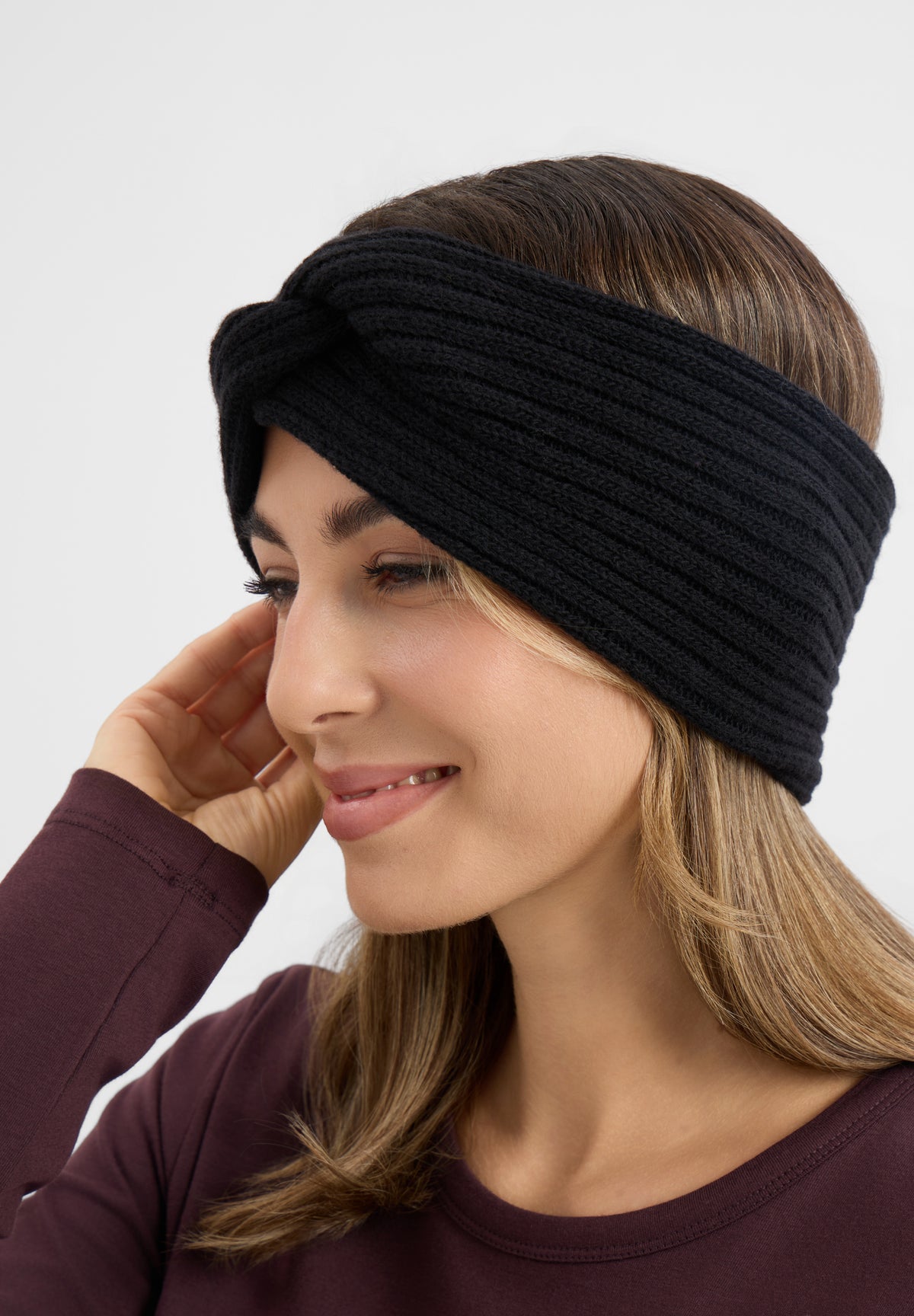 LAURIE Headband Twist Accessories Schwarz