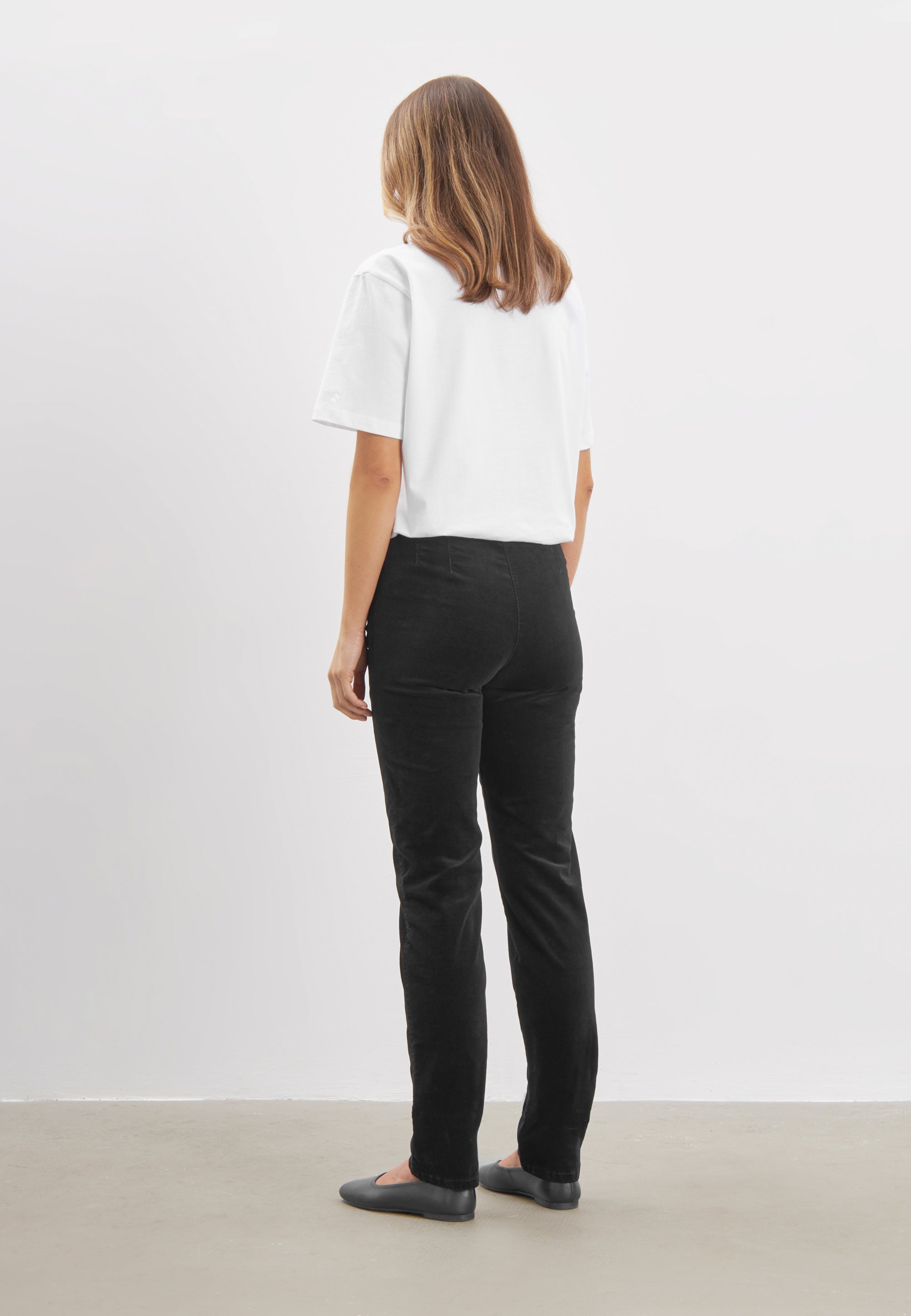 LAURIE Kelly Regular Samt - Medium Length Regular Schwarz