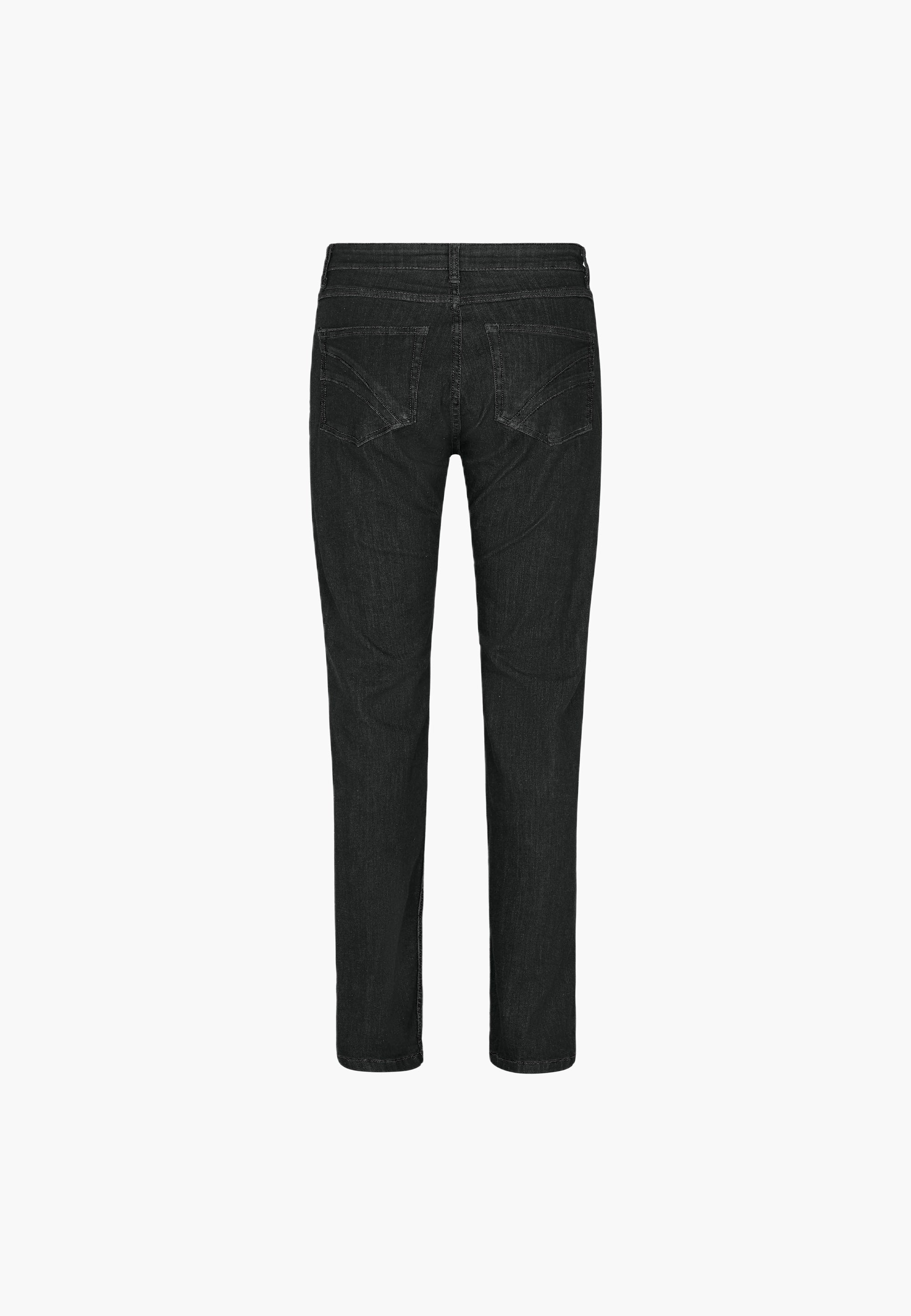 LAURIE Laura Slim - Medium Length - Ecolabel Slim Gewaschener schwarzer denim
