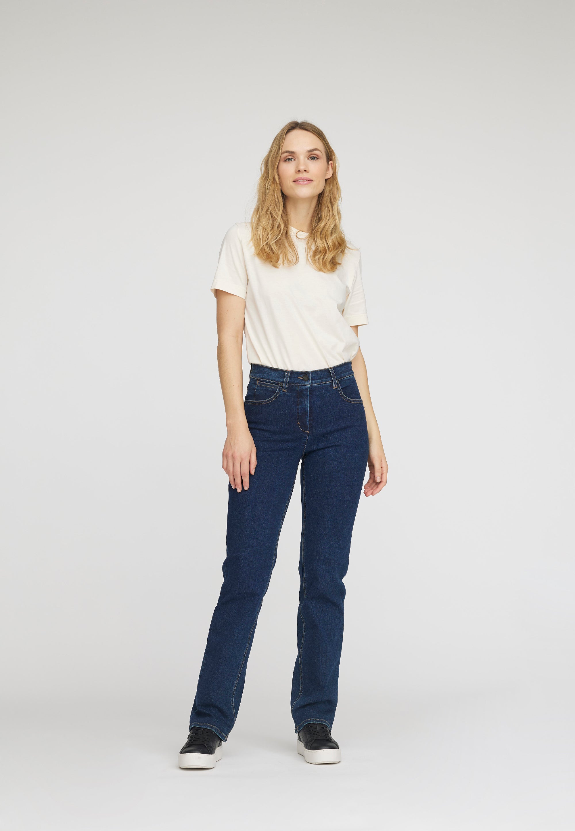 LAURIE Marple Straight - Medium Length Straight Dunkelblauer denim
