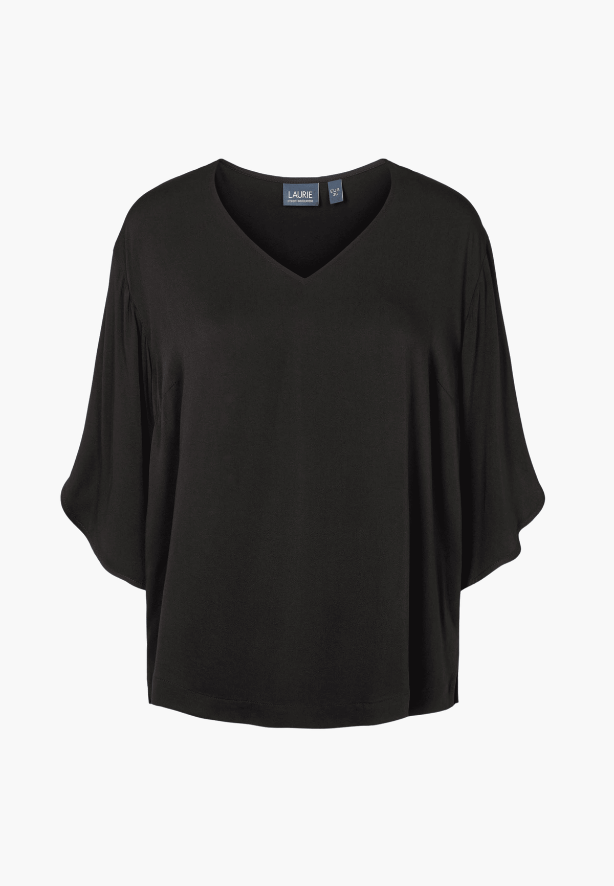 LAURIE Nadine Blouse 3/4 sleeves Blouses Schwarz