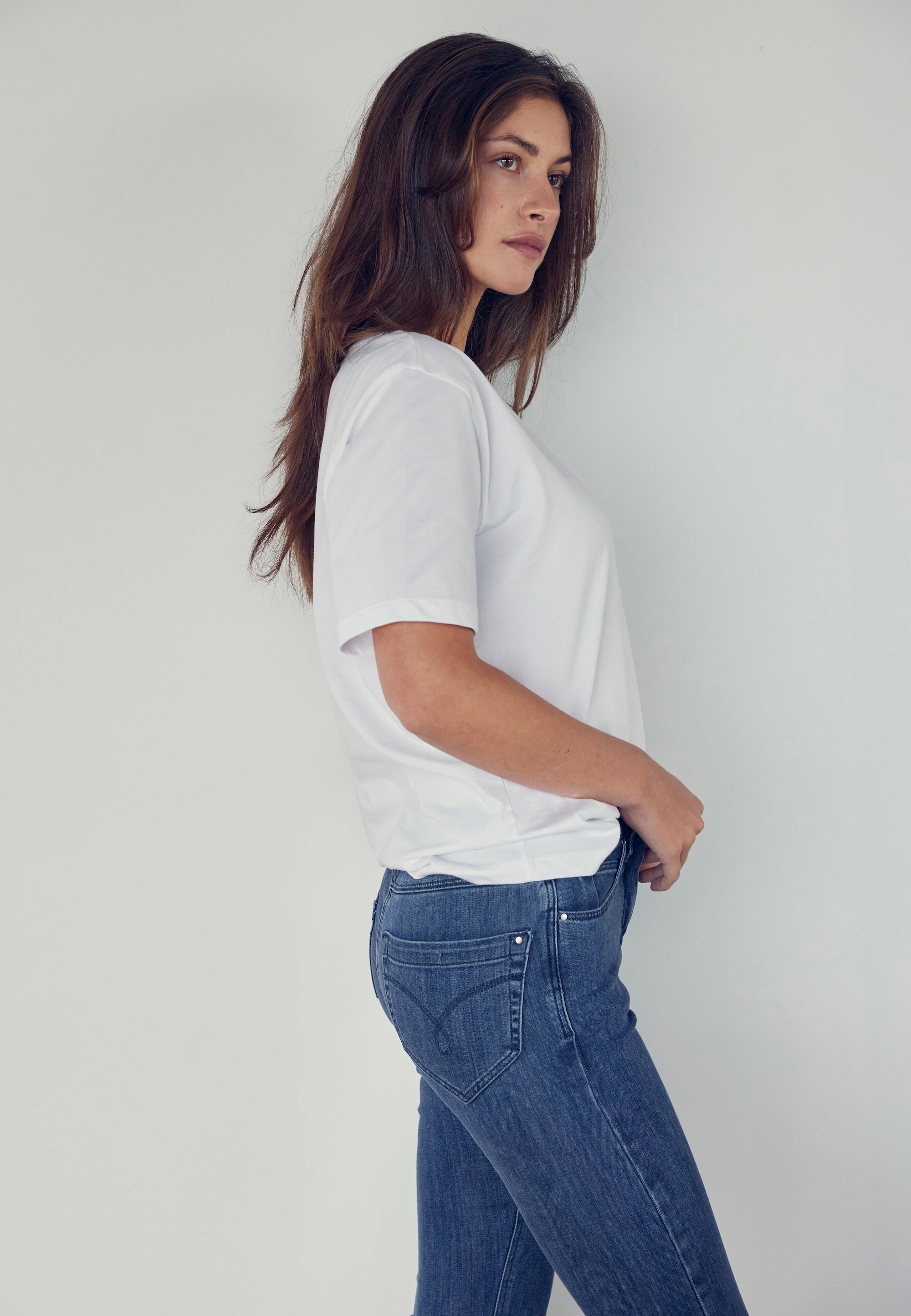 LAURIE Olivia Skinny - Medium Length Skinny Mittelblauer denim