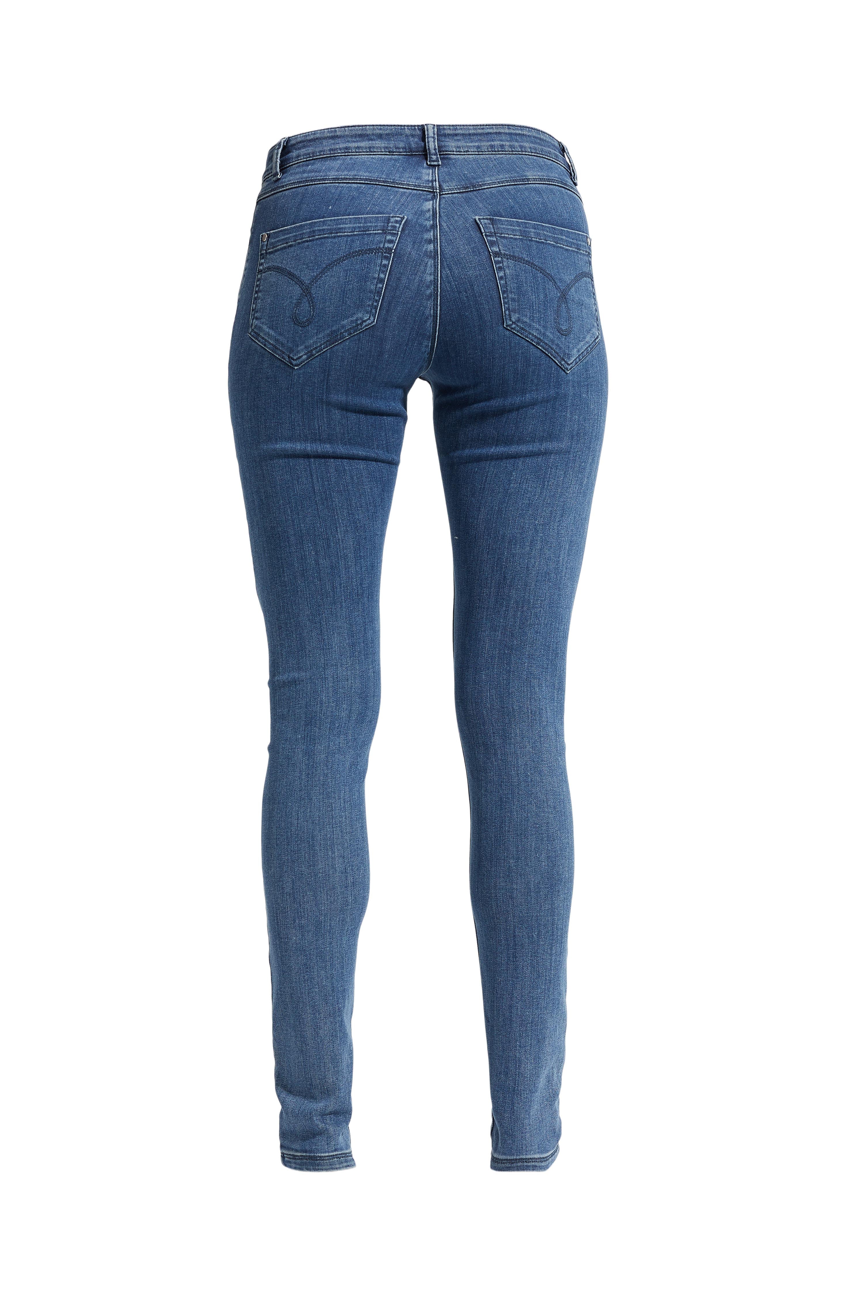 LAURIE Olivia Skinny - Medium Length Skinny Mittelblauer denim