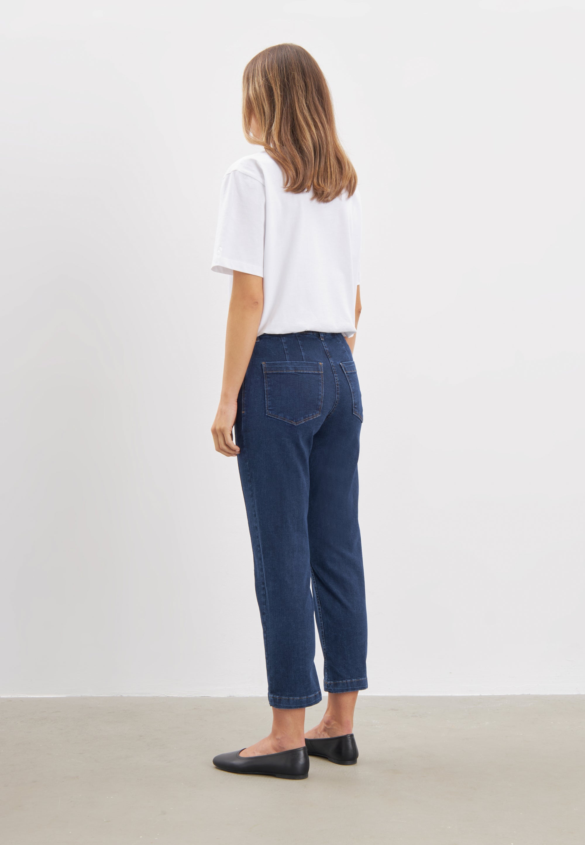 LAURIE Piper Pure Regular - Cropped Regular Dunkelblauer denim