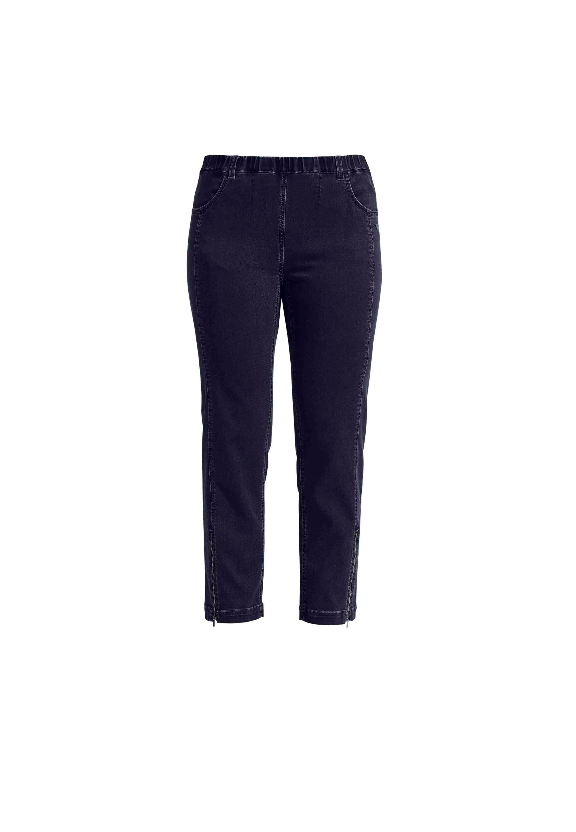 LAURIE Piper Regular Crop Regular Dunkelblauer denim