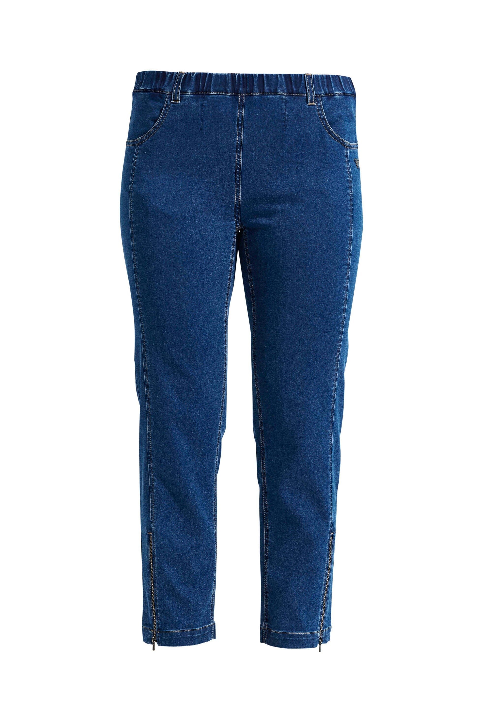 LAURIE Piper Regular Crop Regular Mittelblauer denim