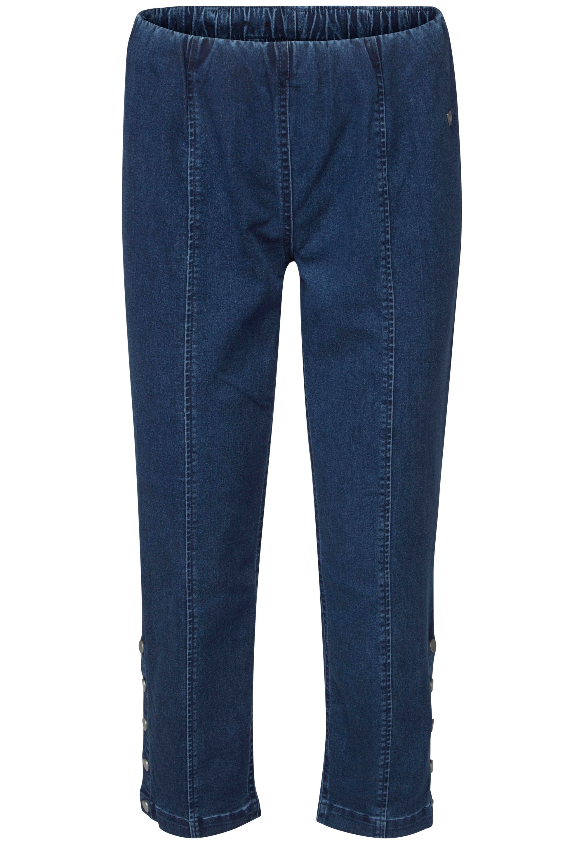 LAURIE Polly Regular Crop Regular Mittelblauer denim