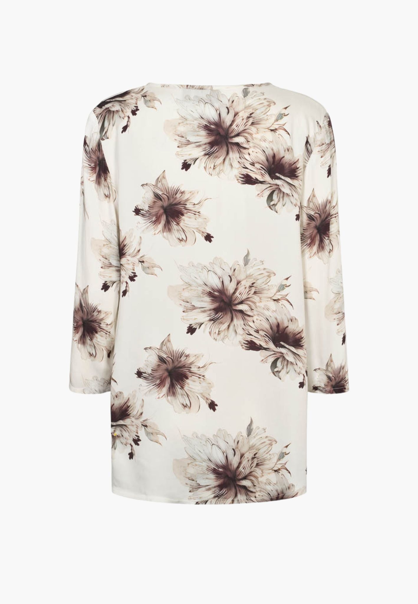 LAURIE Ritz Tunic - 3/4 Sleeves Relaxed 68013 Bloom Plum Print