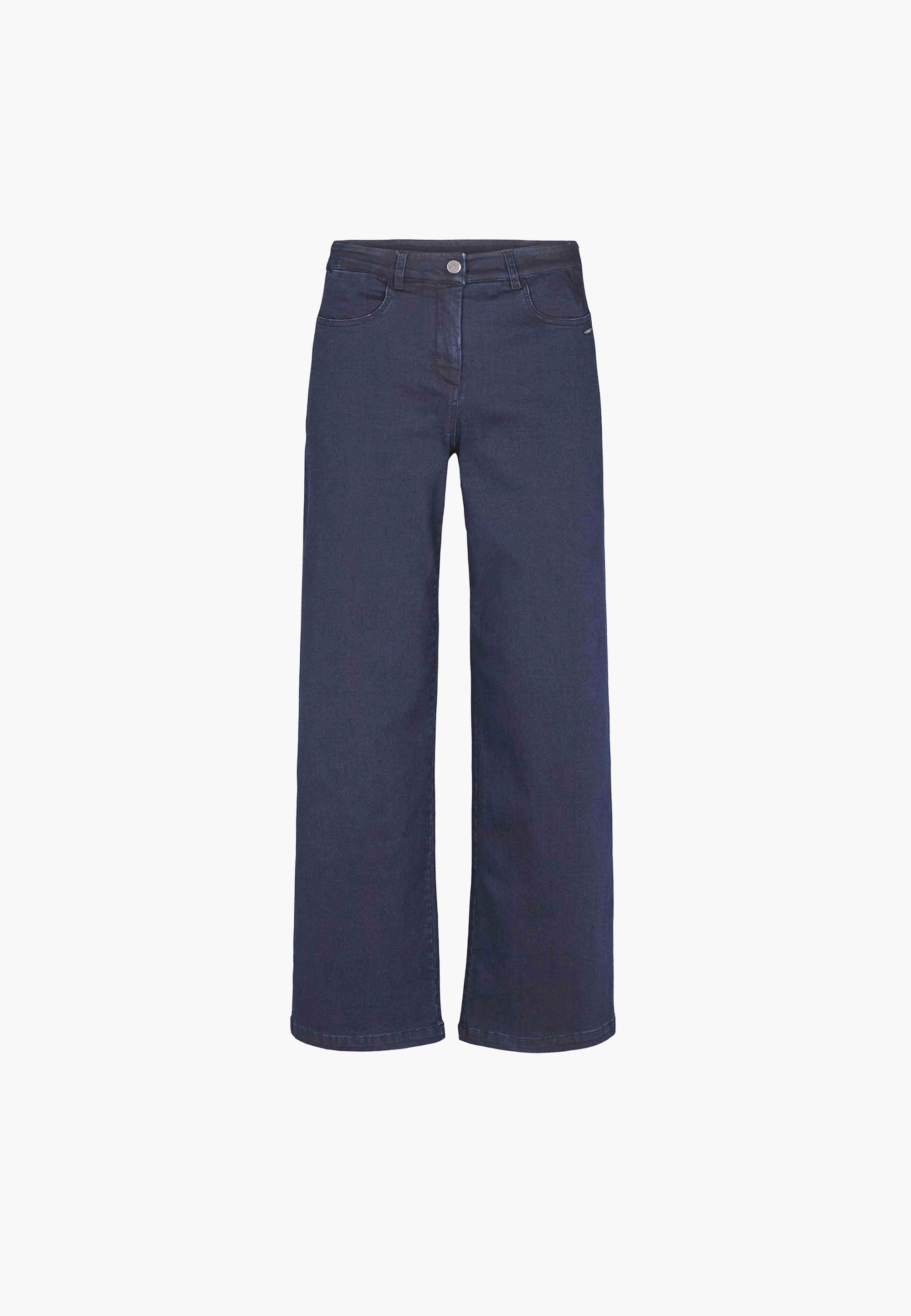 LAURIE Serene 5-pocket Loose - Medium Length Loose Dunkelblauer denim