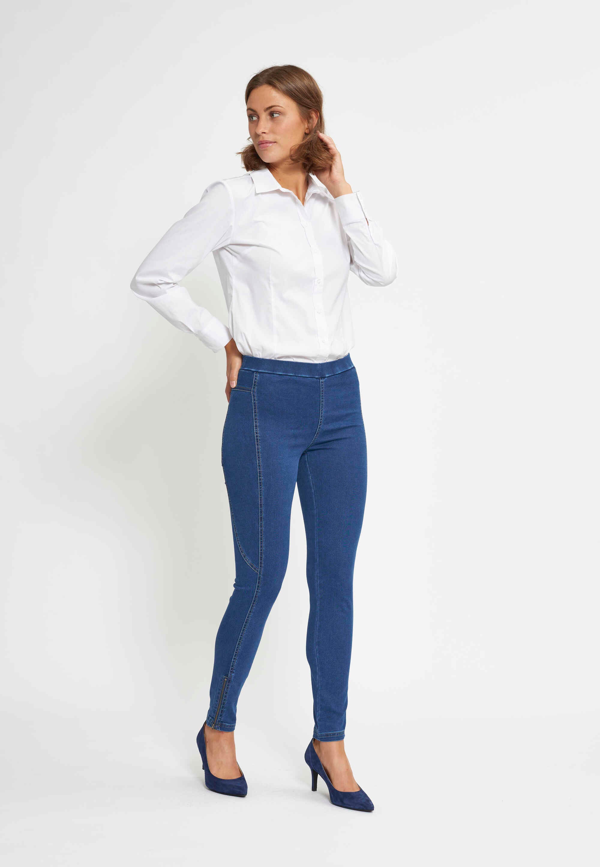LAURIE Stella Skinny - Short Length Skinny Mittelblauer denim