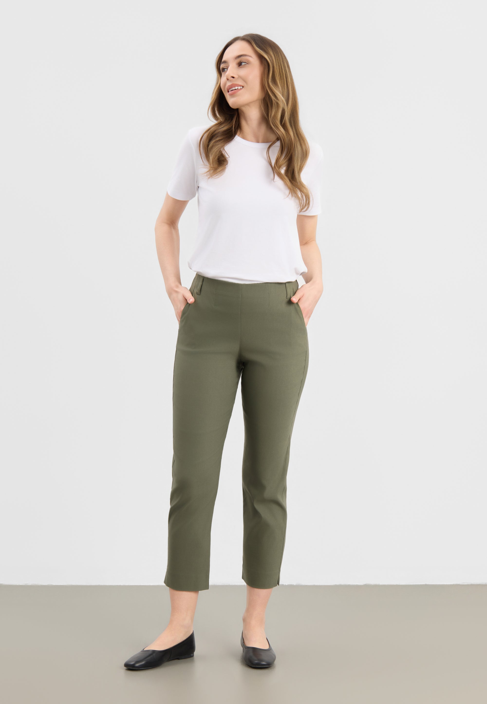LAURIE Taylor Regular Cropped Regular 55100 Khaki