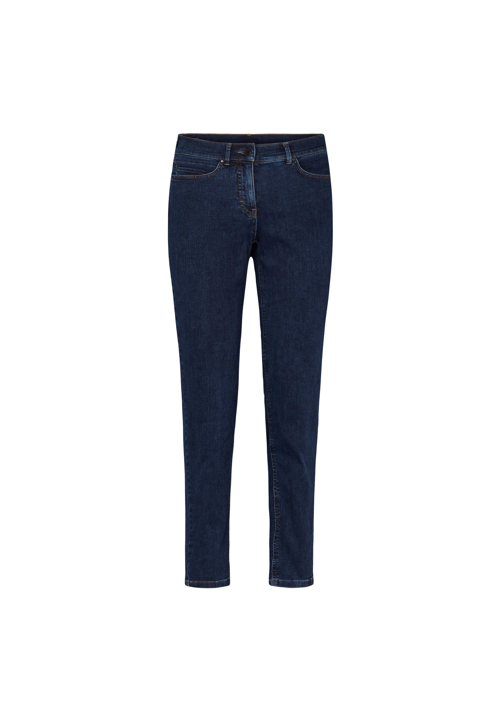 LAURIE Agatha Slim - Medium Length Slim Dunkelblauer denim