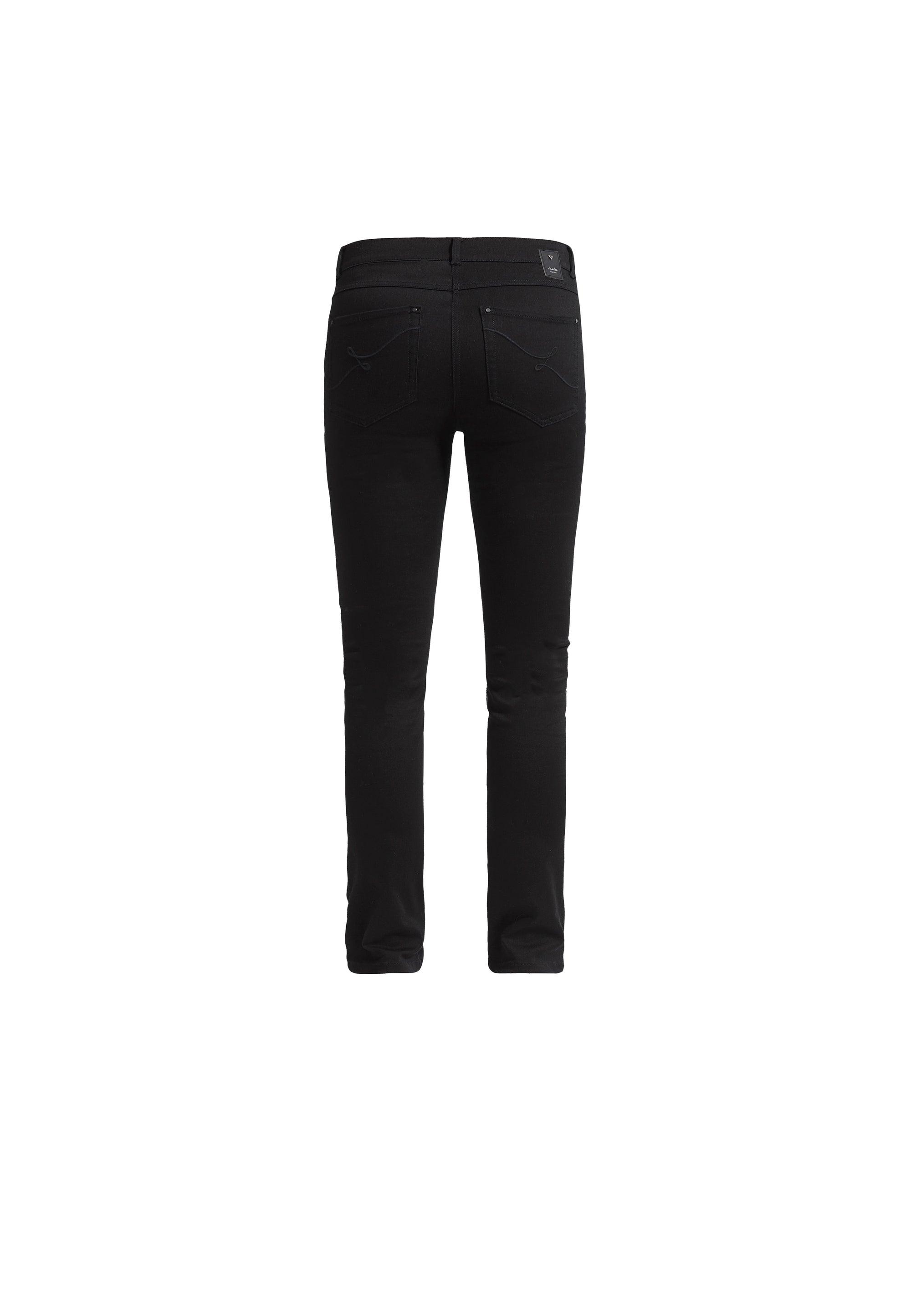 LAURIE Agatha Slim - Short Length Slim Schwarzer denim gewaschen