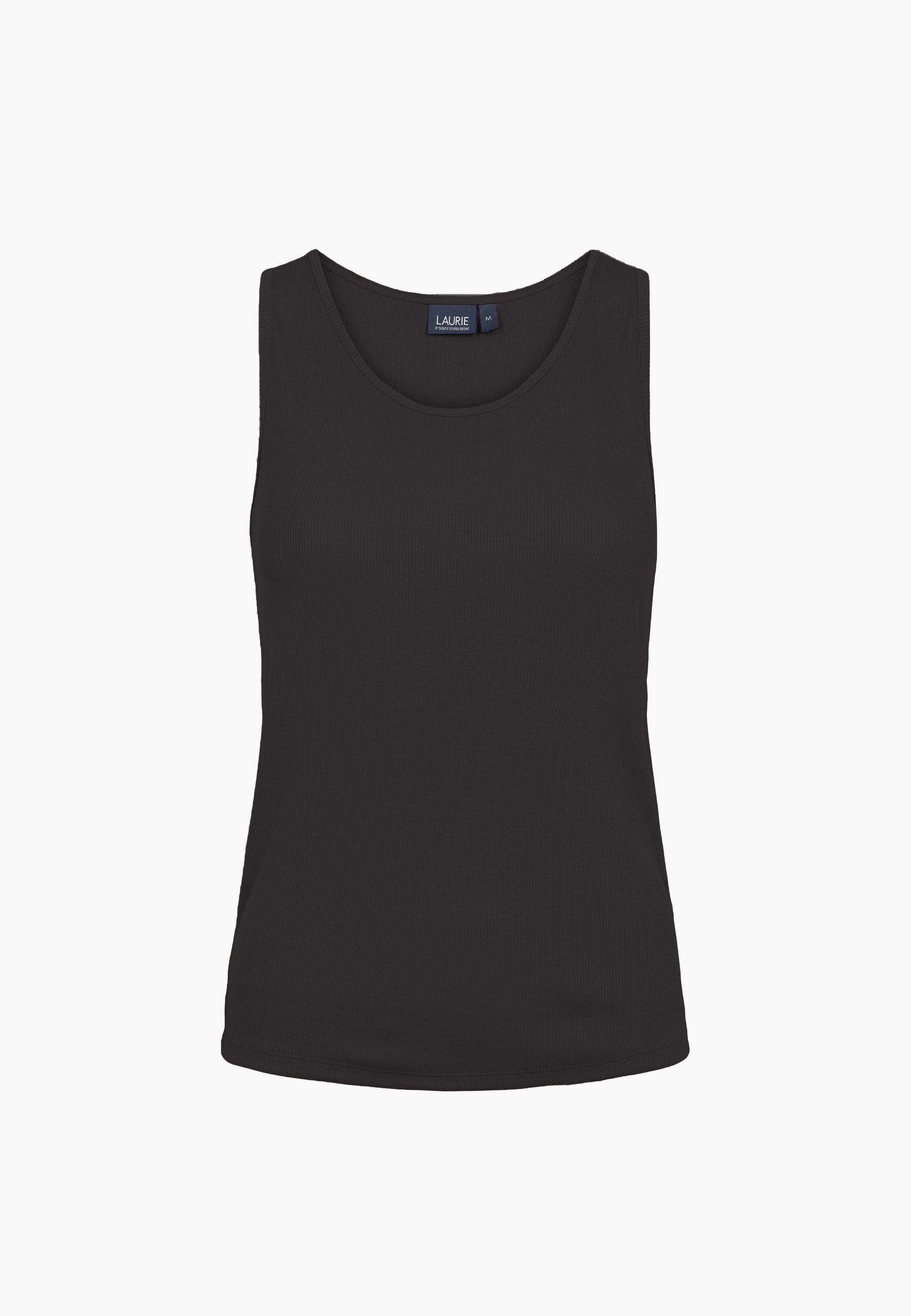 LAURIE Alberte Tank Top Tops Schwarz