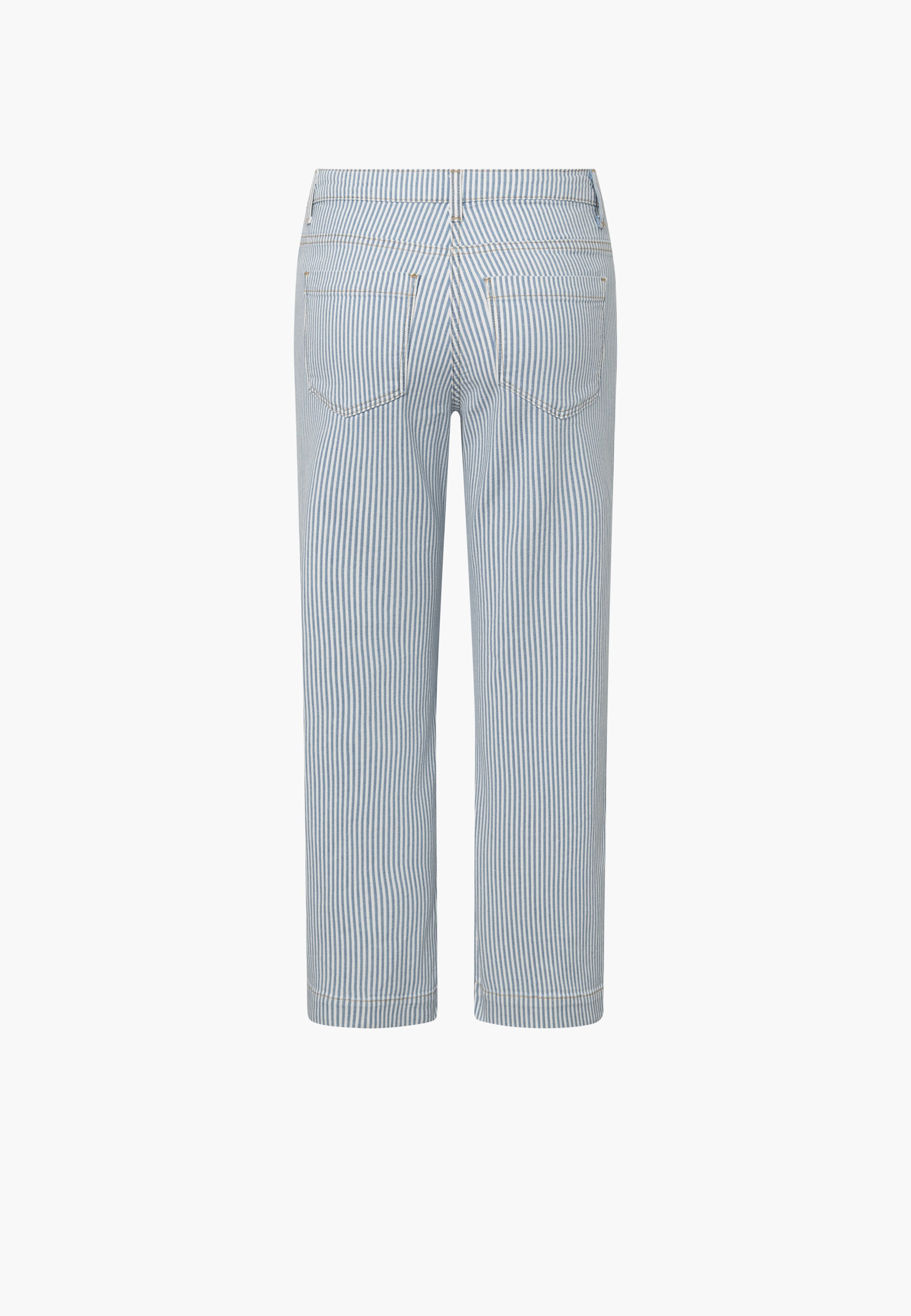 LAURIE Amelia Slit Straight CL Straight 10044 White blue stripe
