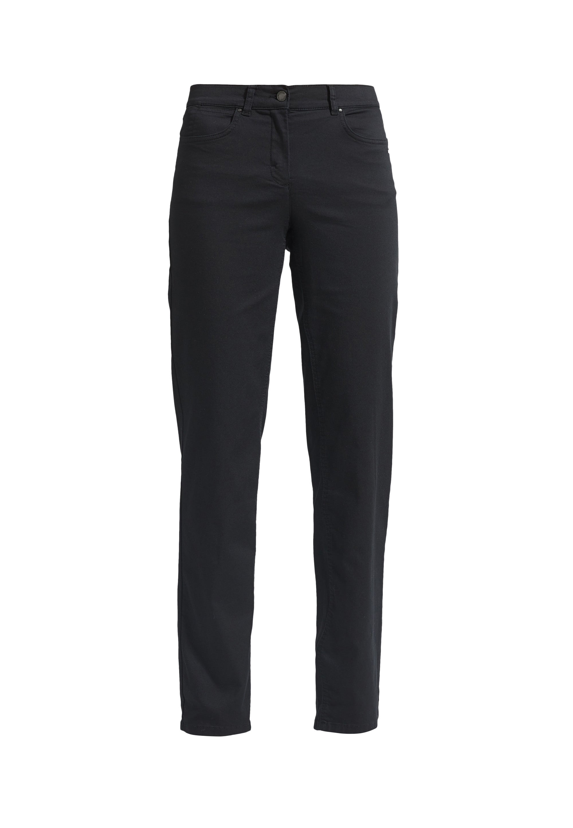 LAURIE Amelia Straight - Long Length Trousers STRAIGHT Schwarz