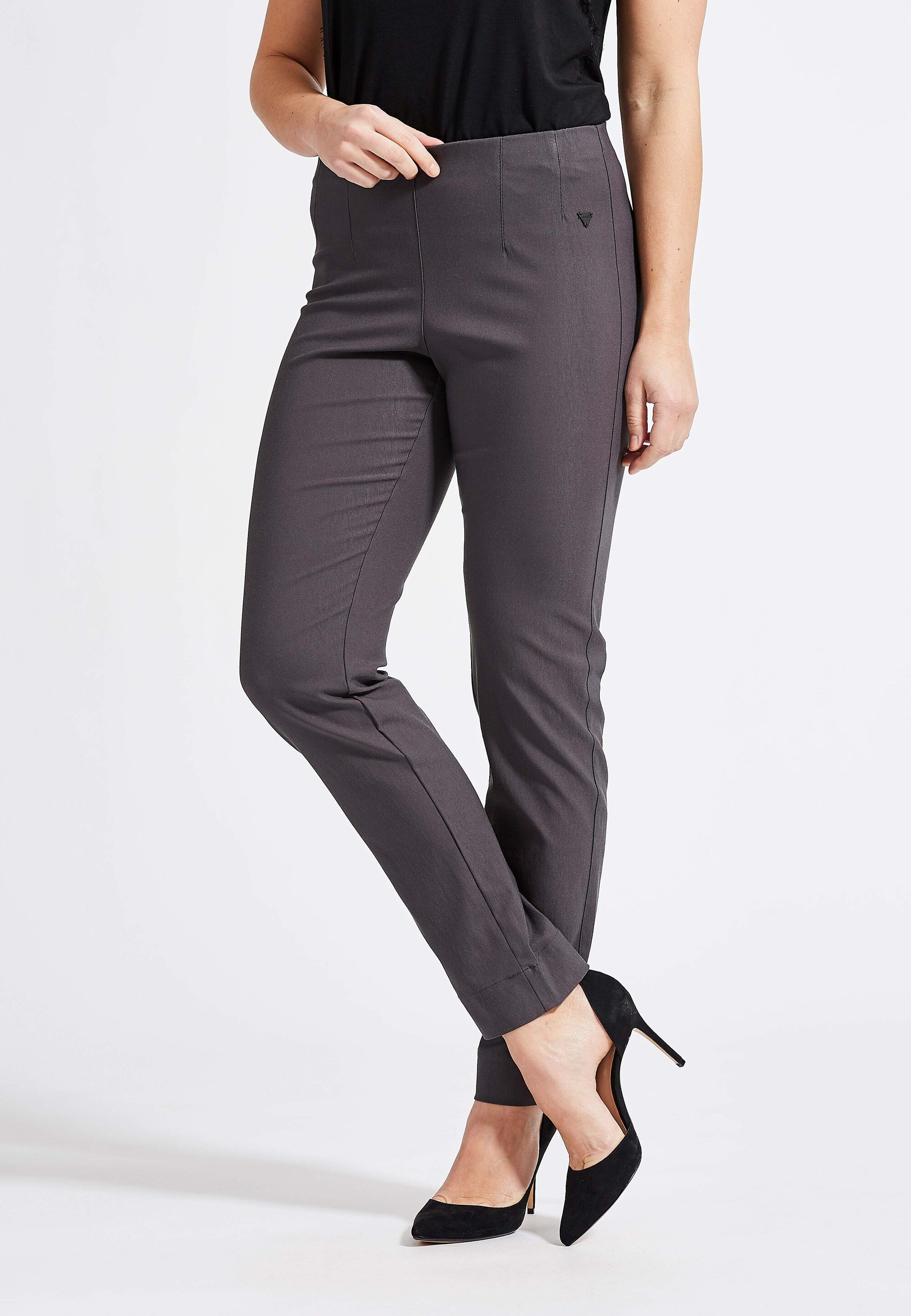 LAURIE  Betty Regular - Medium Length Trousers REGULAR Anthrazit