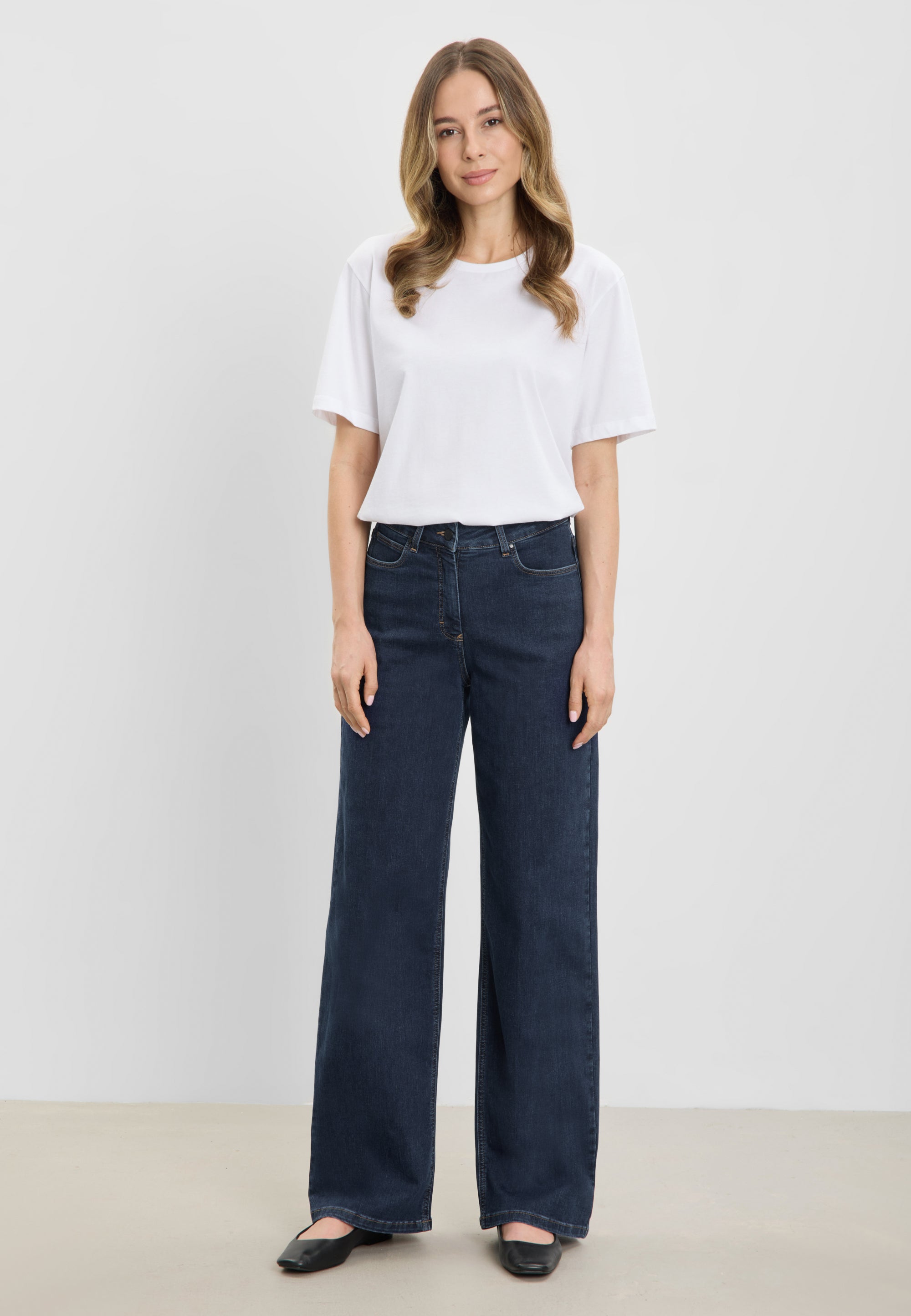 LAURIE Carol Loose - Medium Length Loose Dunkelblauer denim