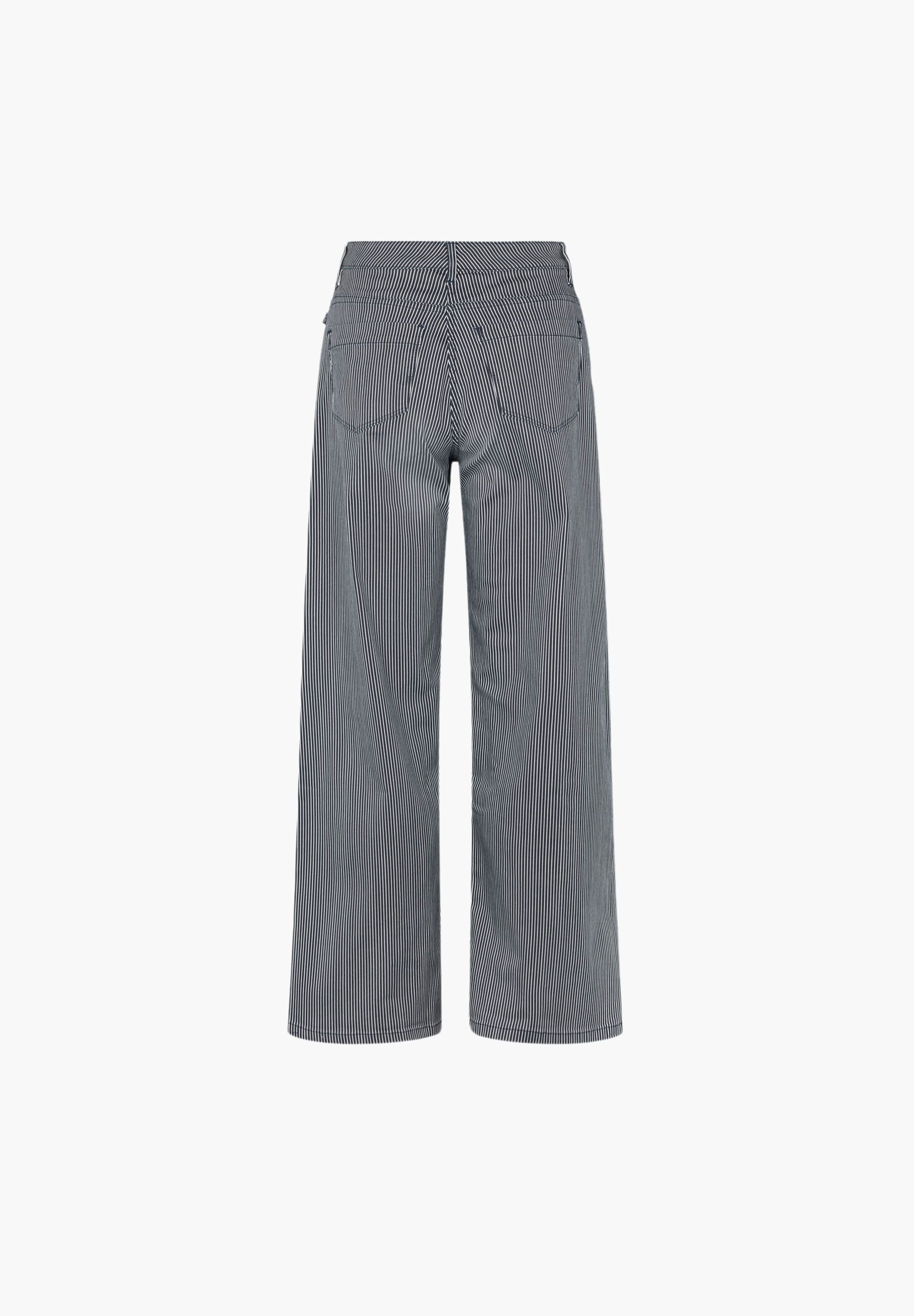 LAURIE  Carol Loose - Medium Length Trousers LOOSE 49397 Blue Stripe