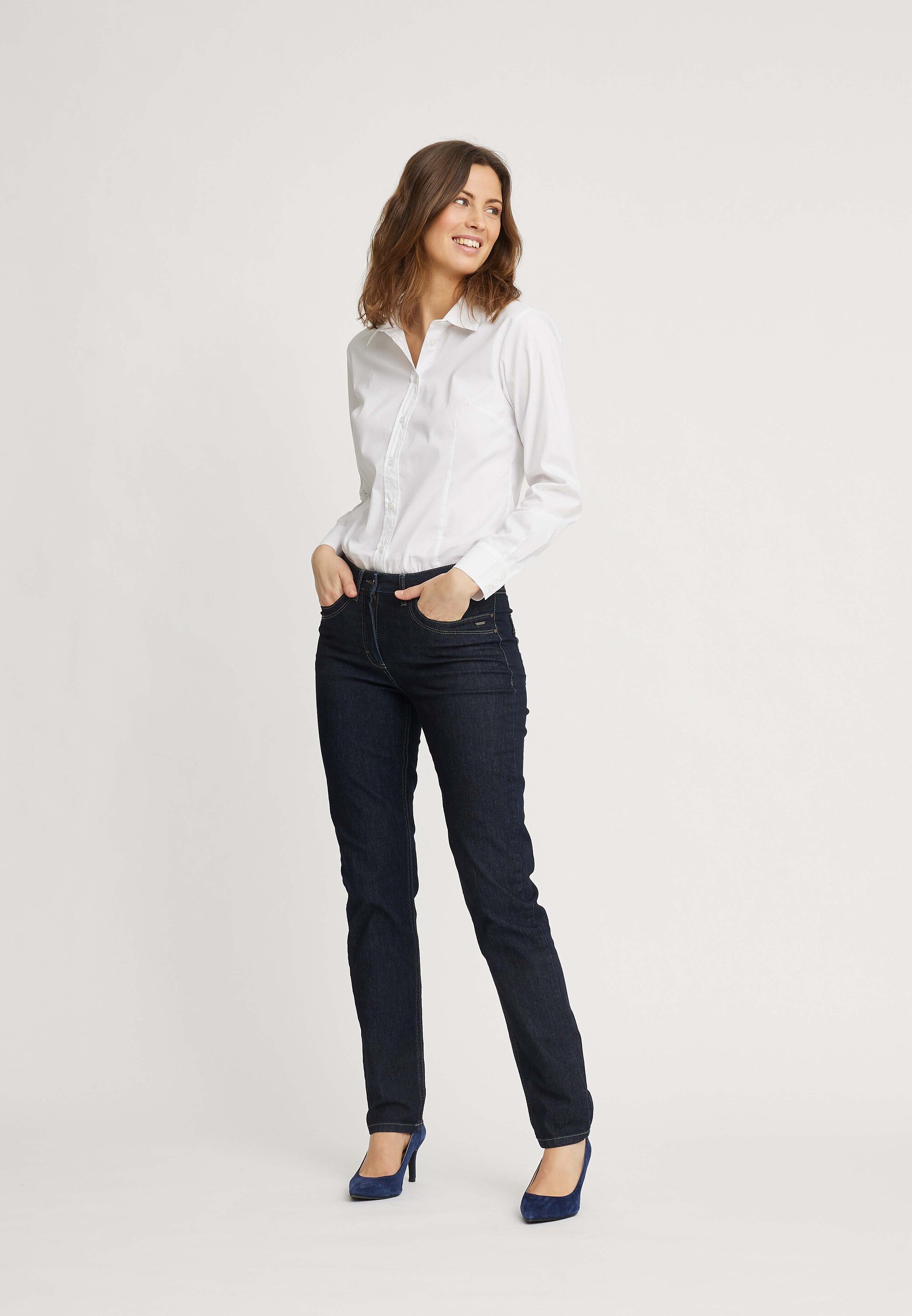 LAURIE Charlotte Regular - Medium Length Regular Dunkelblauer denim
