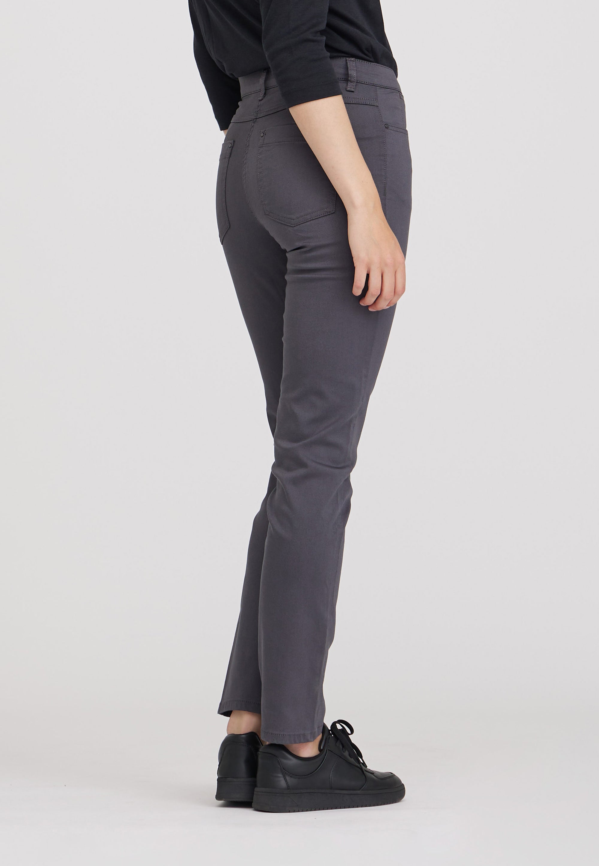 LAURIE  Charlotte Regular - Medium Length Trousers REGULAR Anthrazit