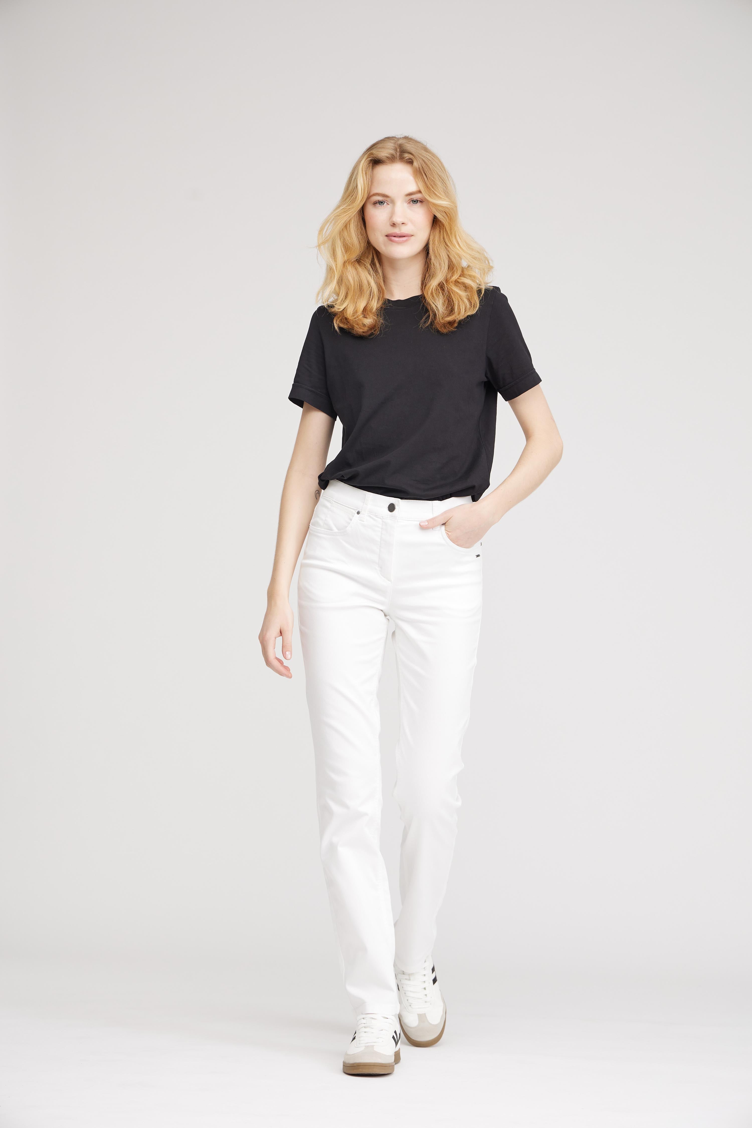 LAURIE Charlotte Regular - Medium Length Trousers REGULAR Weiss