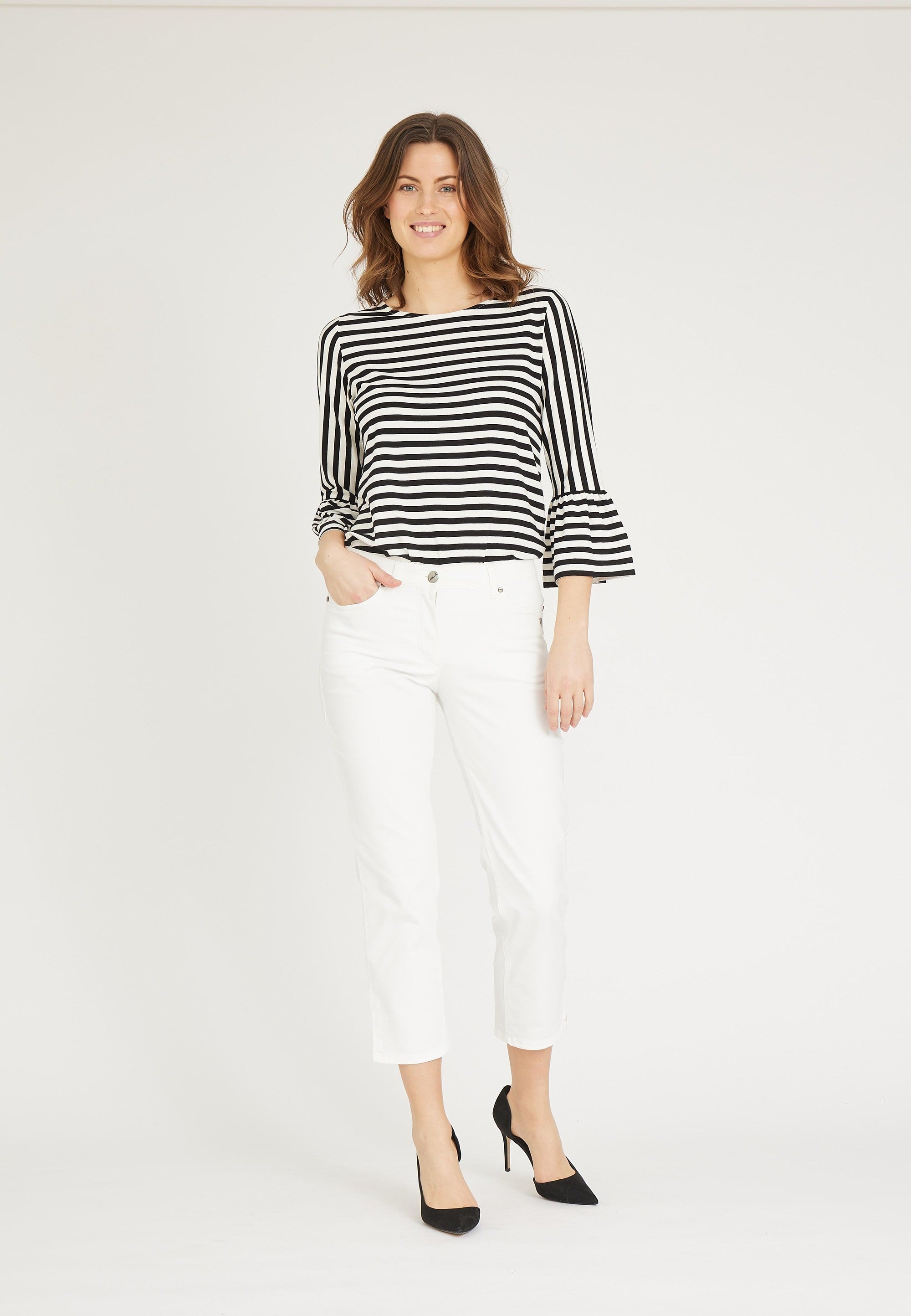 LAURIE  Charlotte Regular Crop Regular Ecru