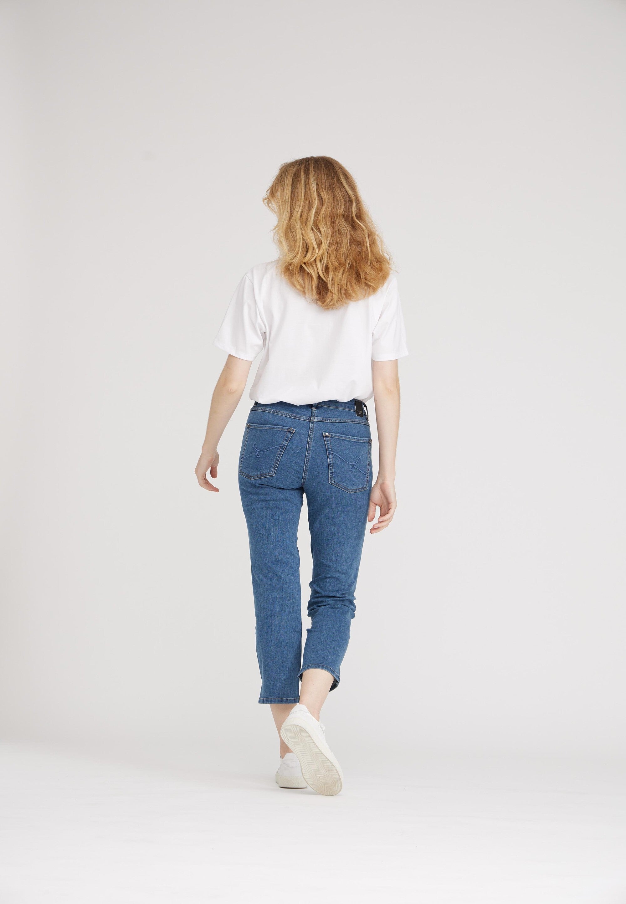 LAURIE Christie Regular Crop Regular Blau Denim