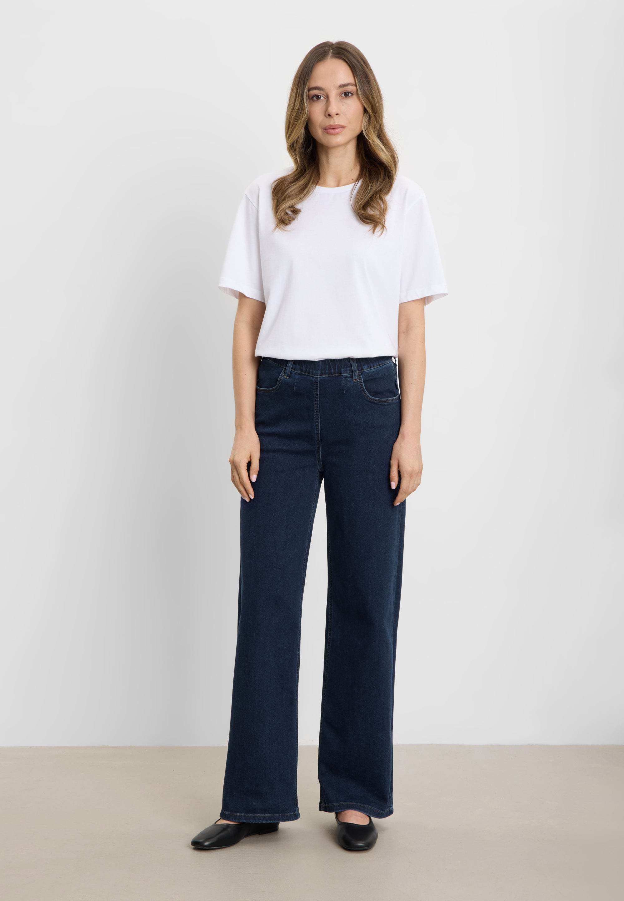 LAURIE Donna Loose - Medium Length Loose Dunkelblauer denim