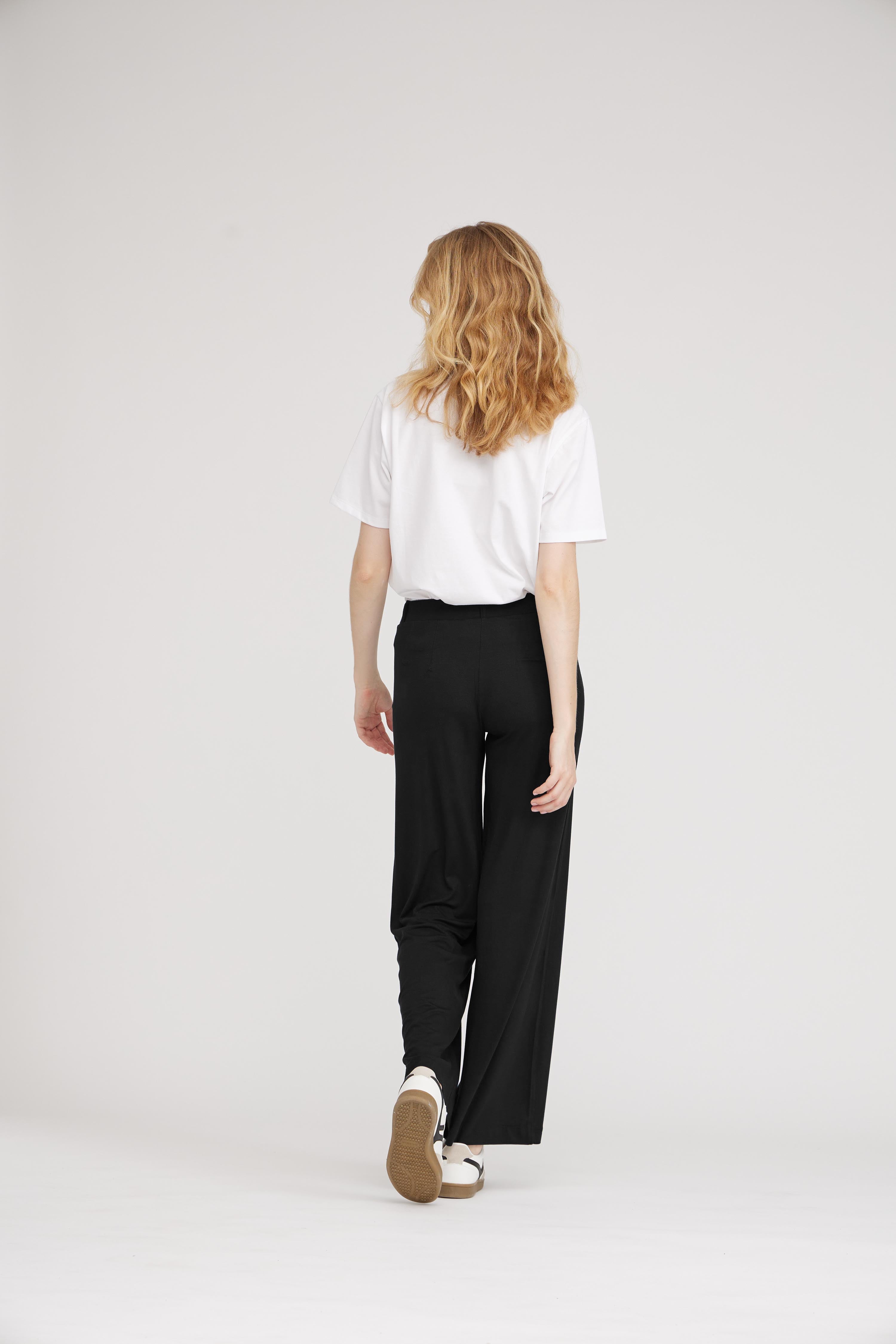 LAURIE Donna Loose Jersey - Short Length Loose Schwarz