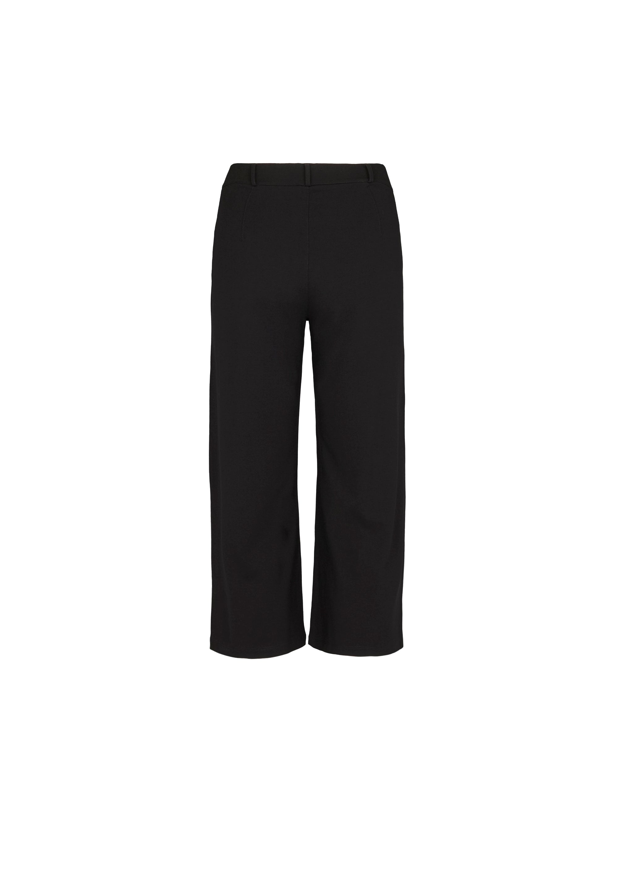 LAURIE  Donna Loose Jersey Crop Trousers LOOSE Schwarz